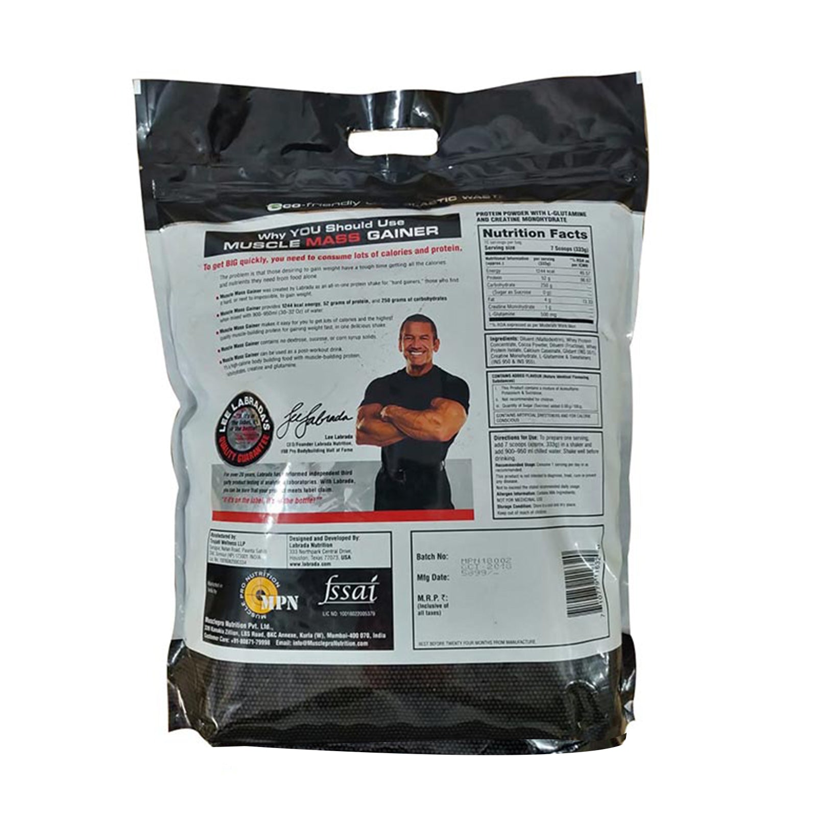Labrada Muscle Mass Gainer 11 lb - skulptz