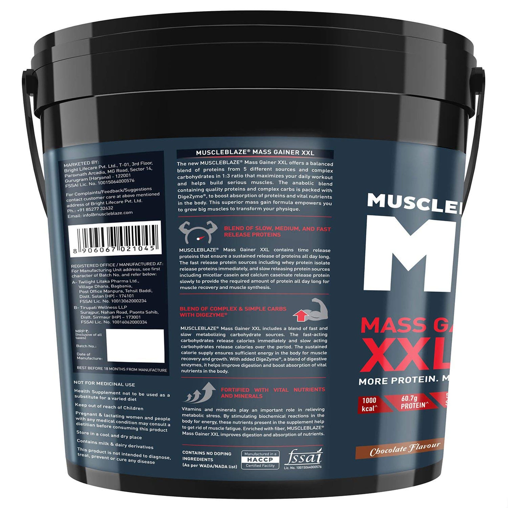 MuscleBlaze Mass Gainer xxl 5 kg - skulptz