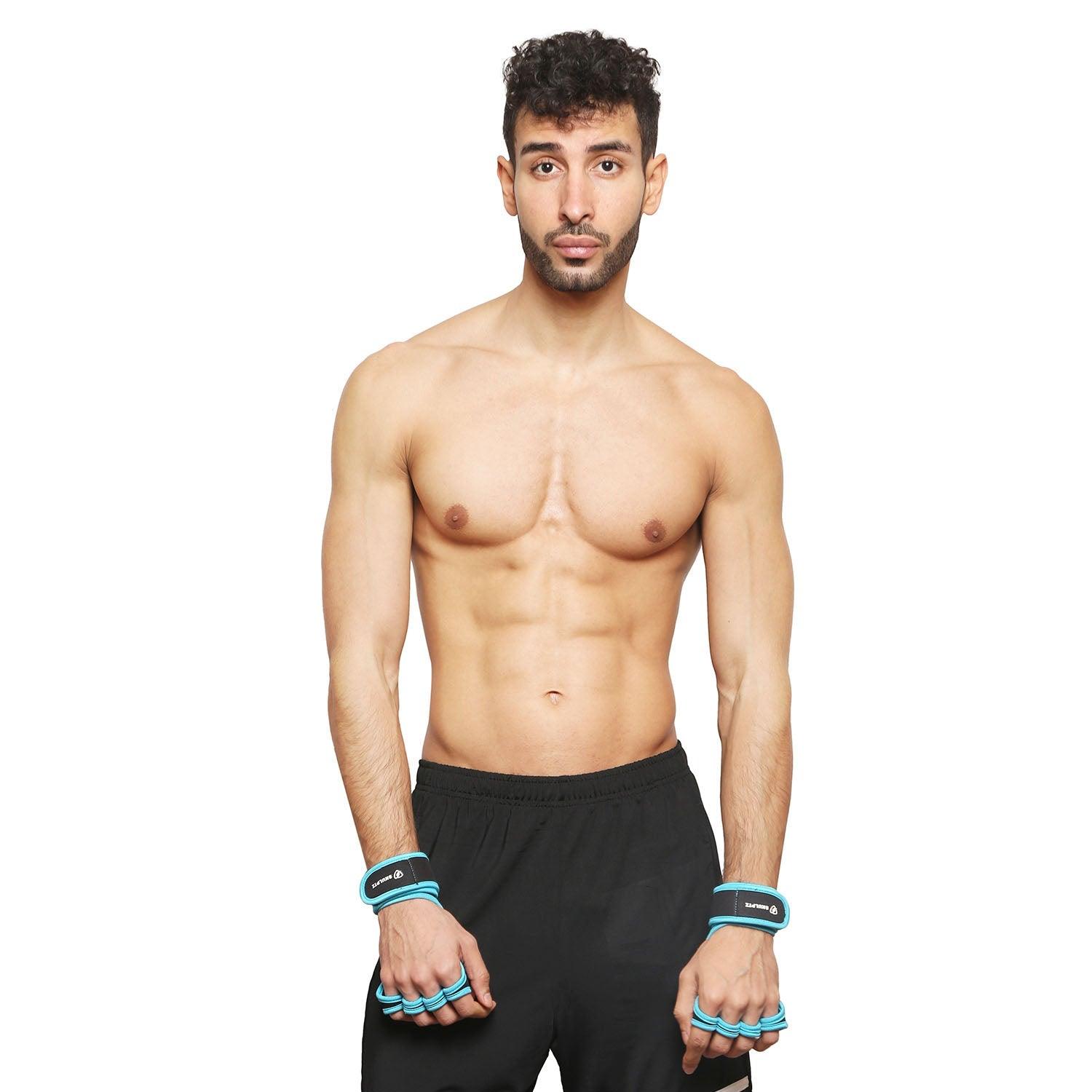 Alpha Series Gloves With Wrist Support BLUE (Free Size) - skulptz