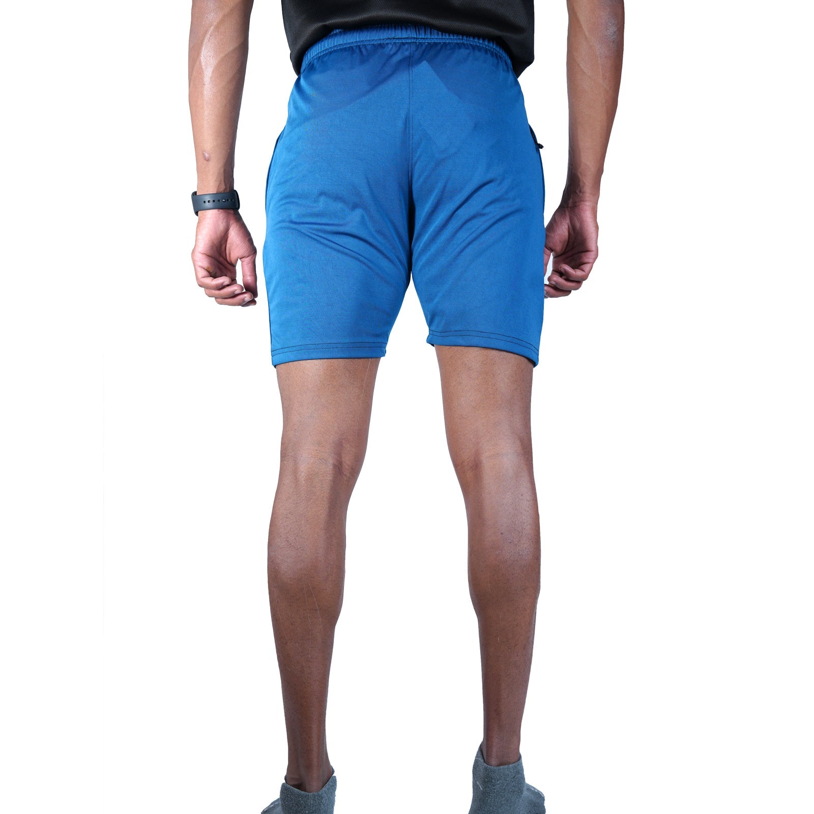 Mens Strech Shorts (Blue) - skulptz