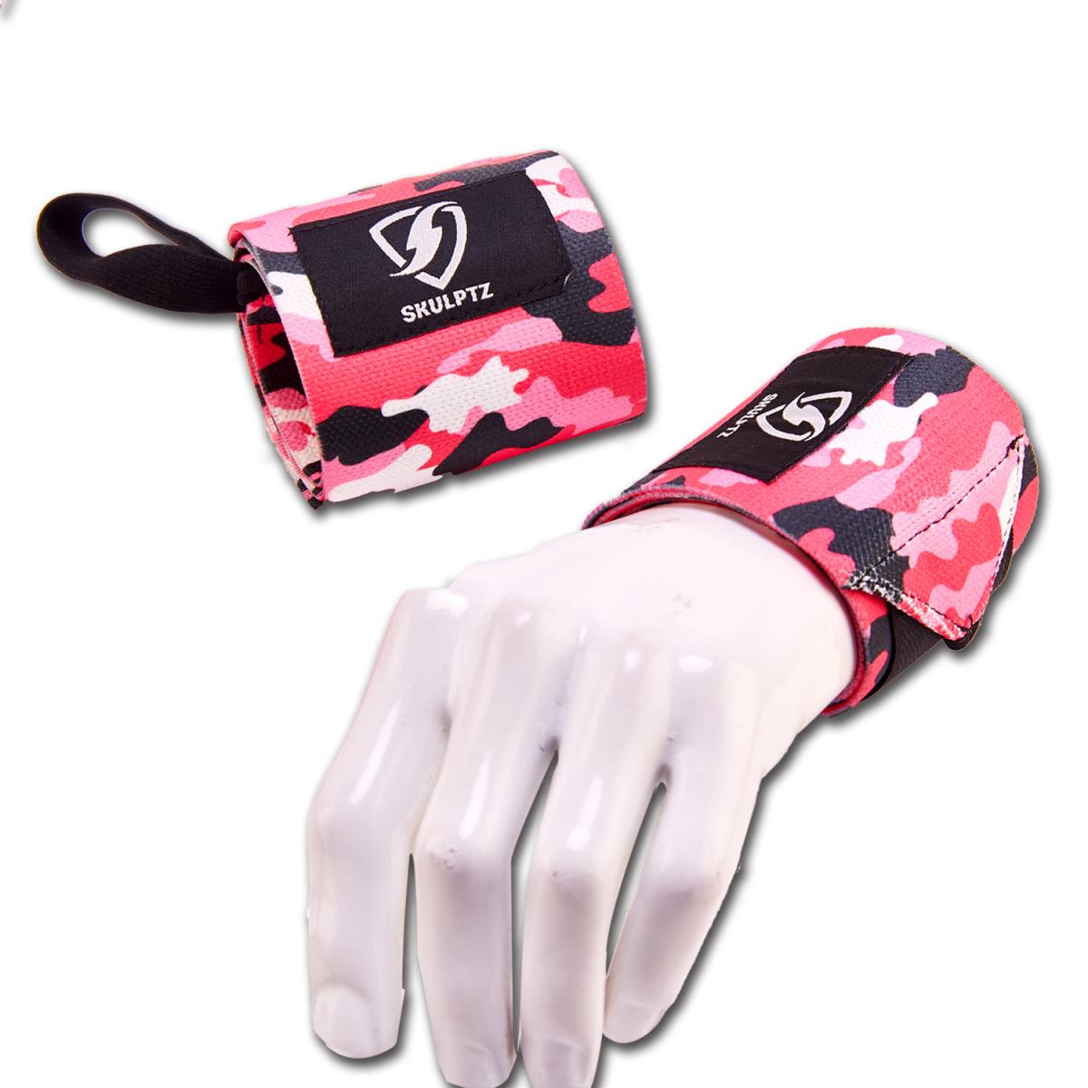 Camo Series Wrist Wraps 25 Inches Pink - skulptz