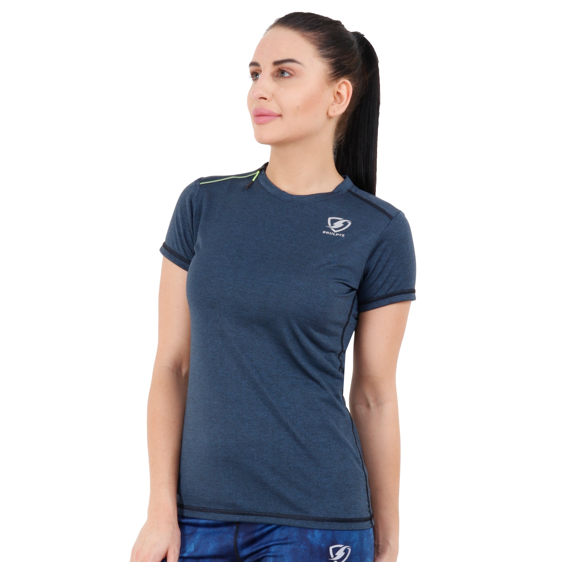 Womens Core Tshirt (Dark Blue) - skulptz