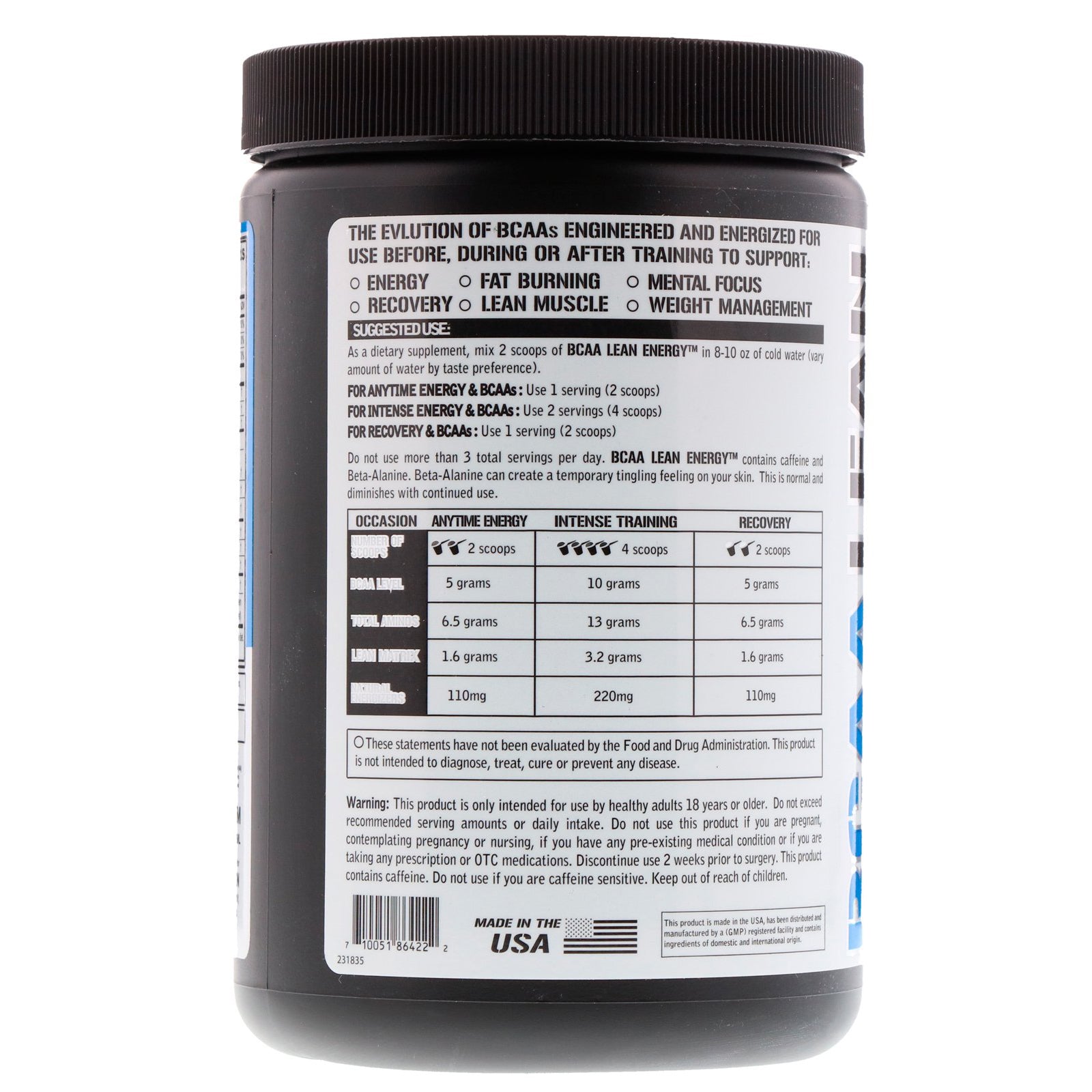 EVLution Nutrition BCAA Energy - skulptz