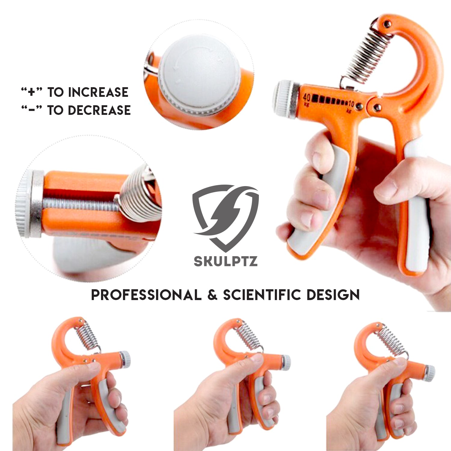 Hand Grip Strengthener (Adjustable) - skulptz