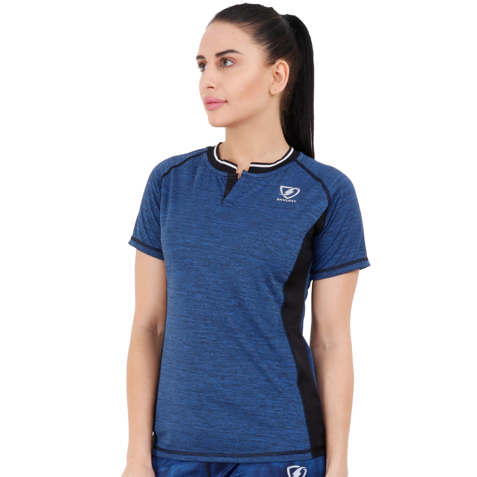 Womens Invincible Tshirt (Blue) - skulptz