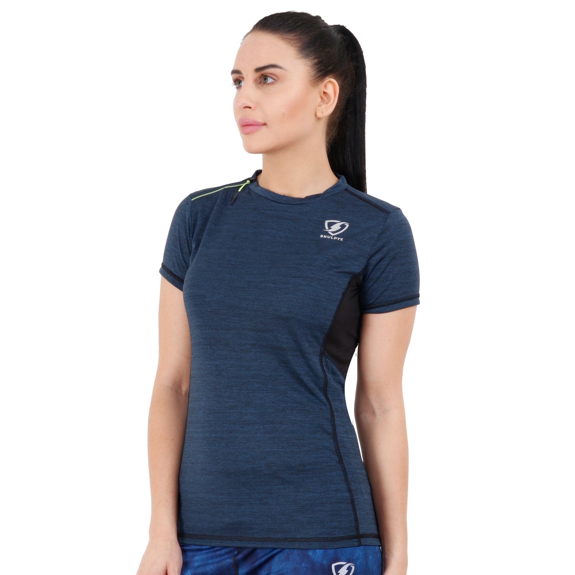 Womens Explore Tshirt (Dark Blue) - skulptz