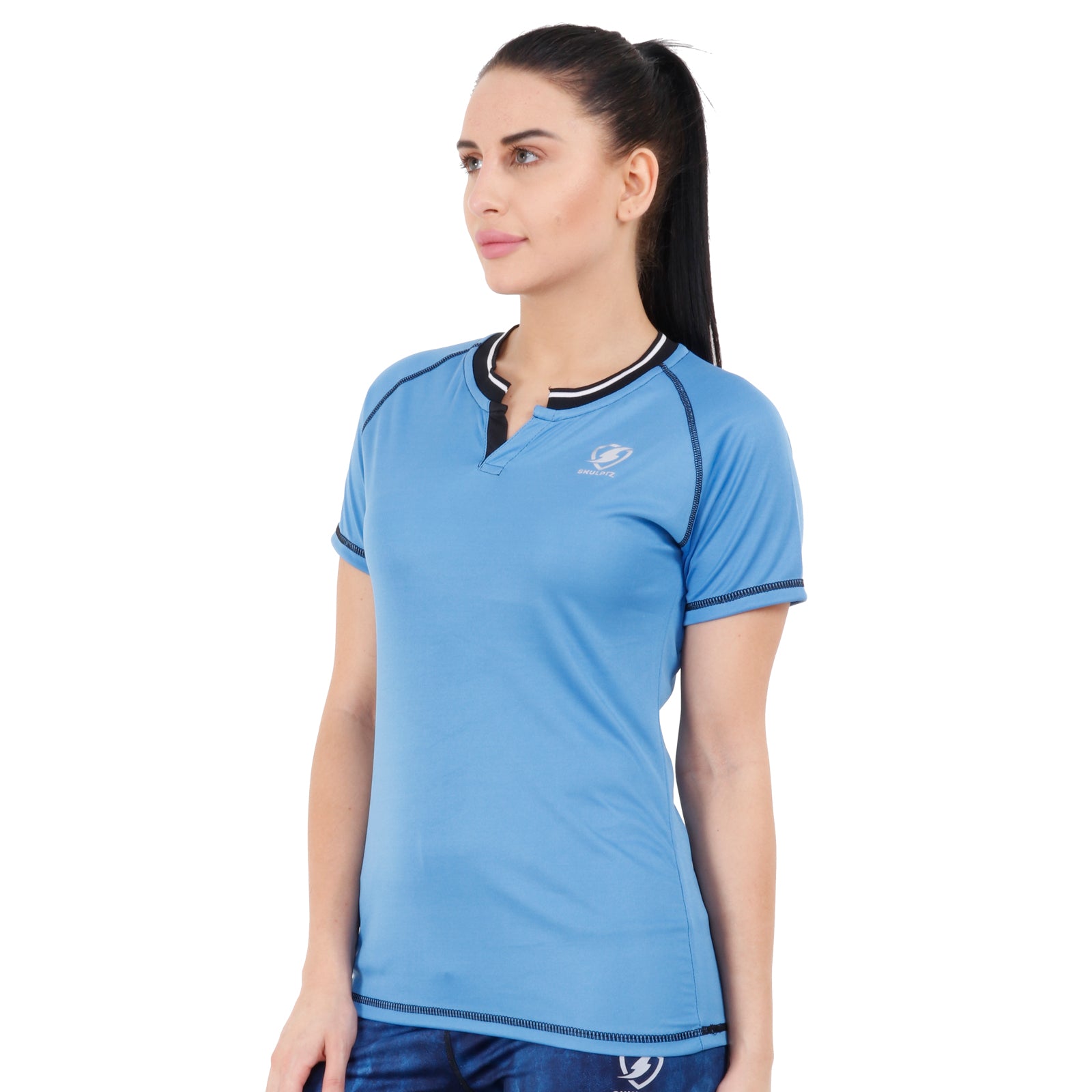 Womens Prime Tshirt (Blue) - skulptz