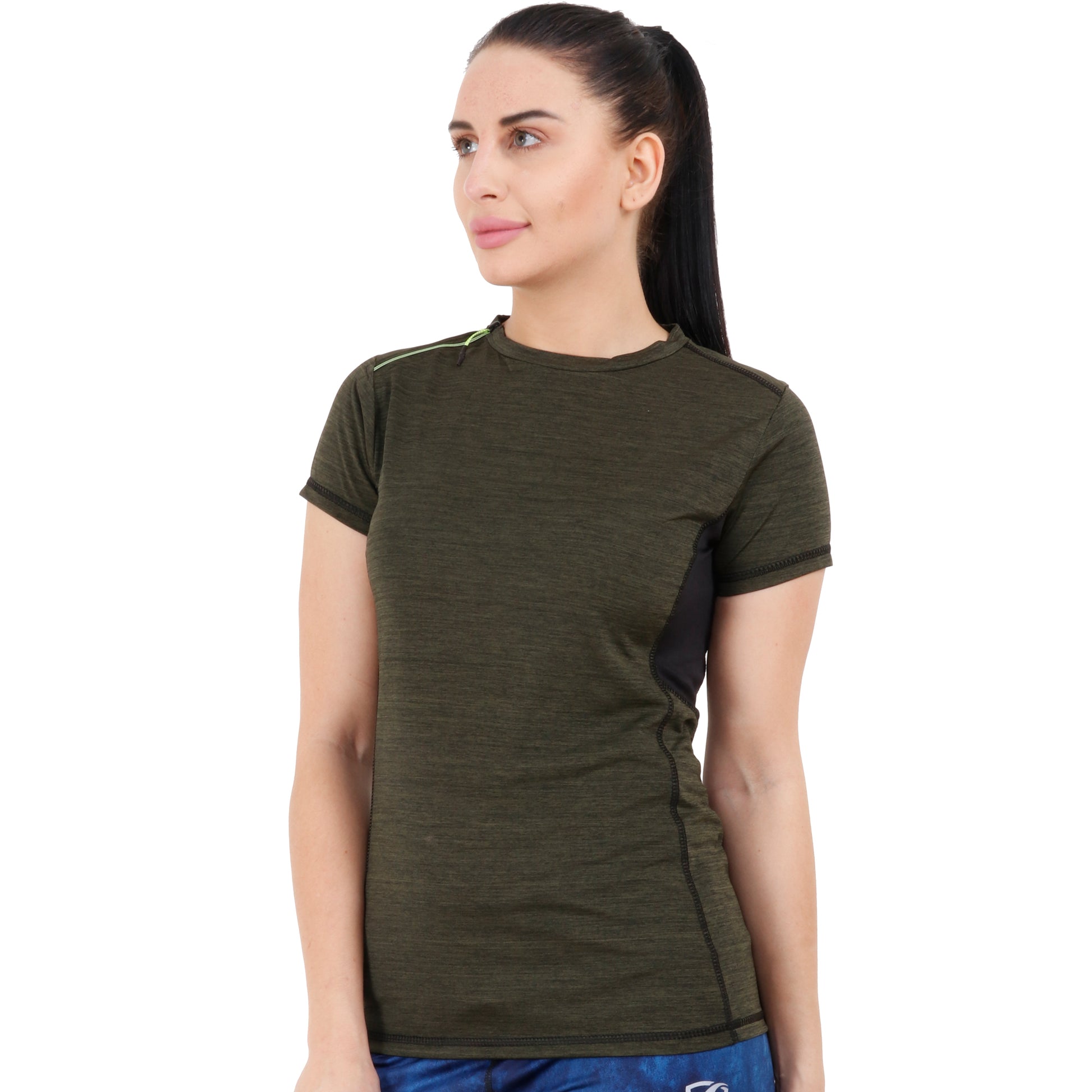 Womens Explore Tshirt (Olive) - skulptz