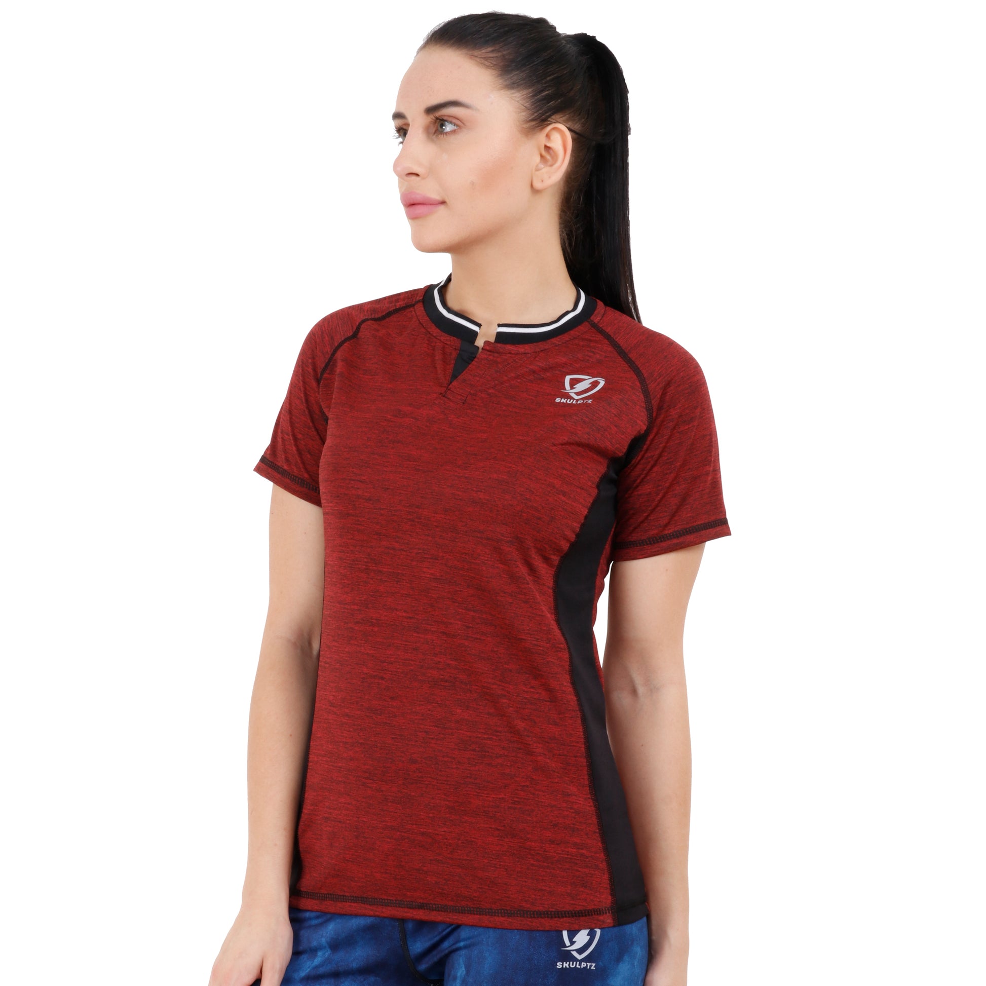 Womens Invincible Tshirt (Red) - skulptz