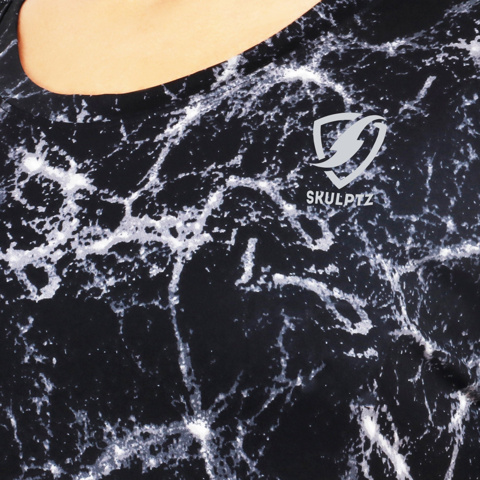 Womens Gene Tshirt (Black) Loose Fit - skulptz