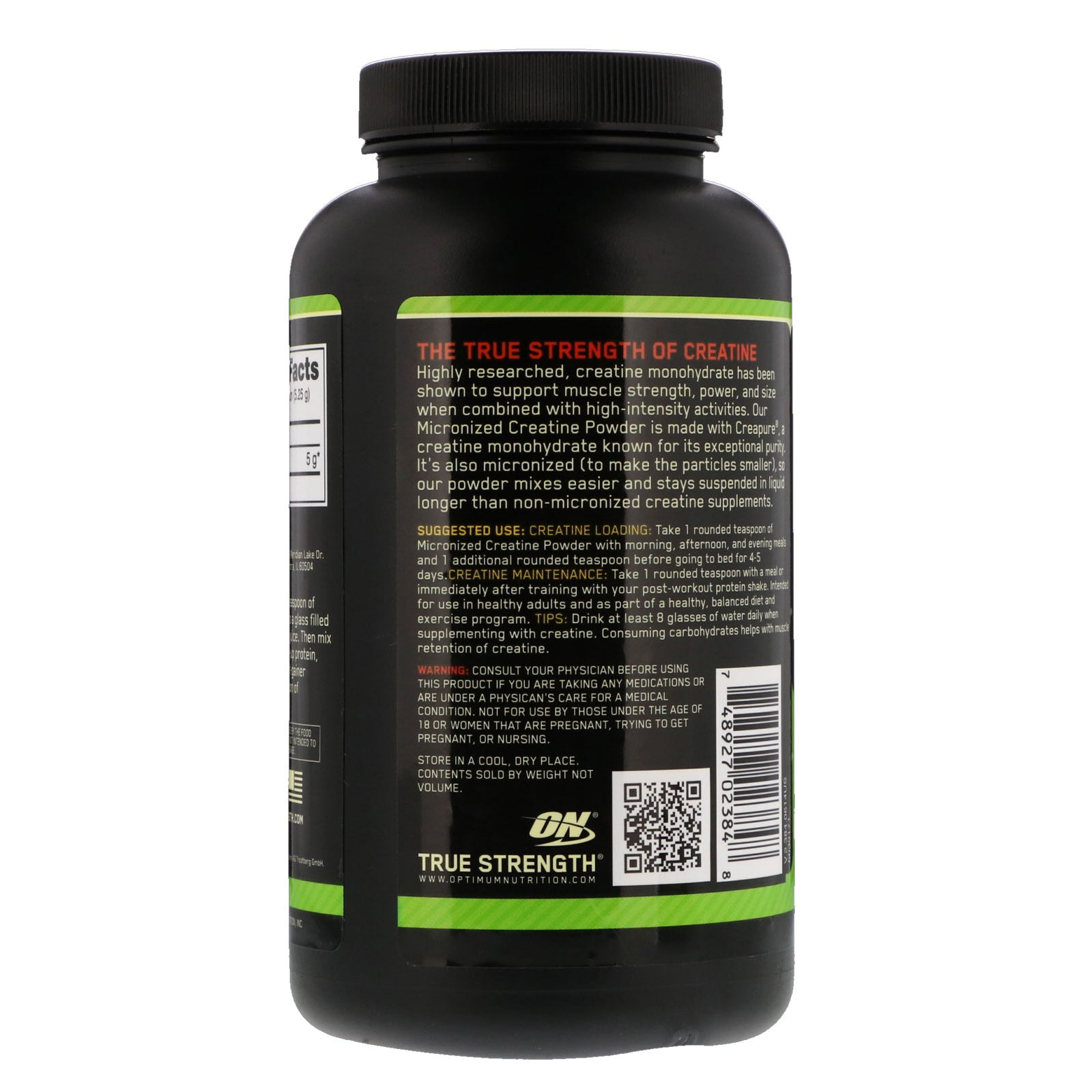 Optimum Nutrition Micronized Creatine Powder - skulptz