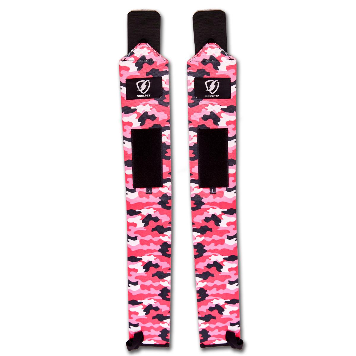 Camo Series Wrist Wraps 25 Inches Pink - skulptz