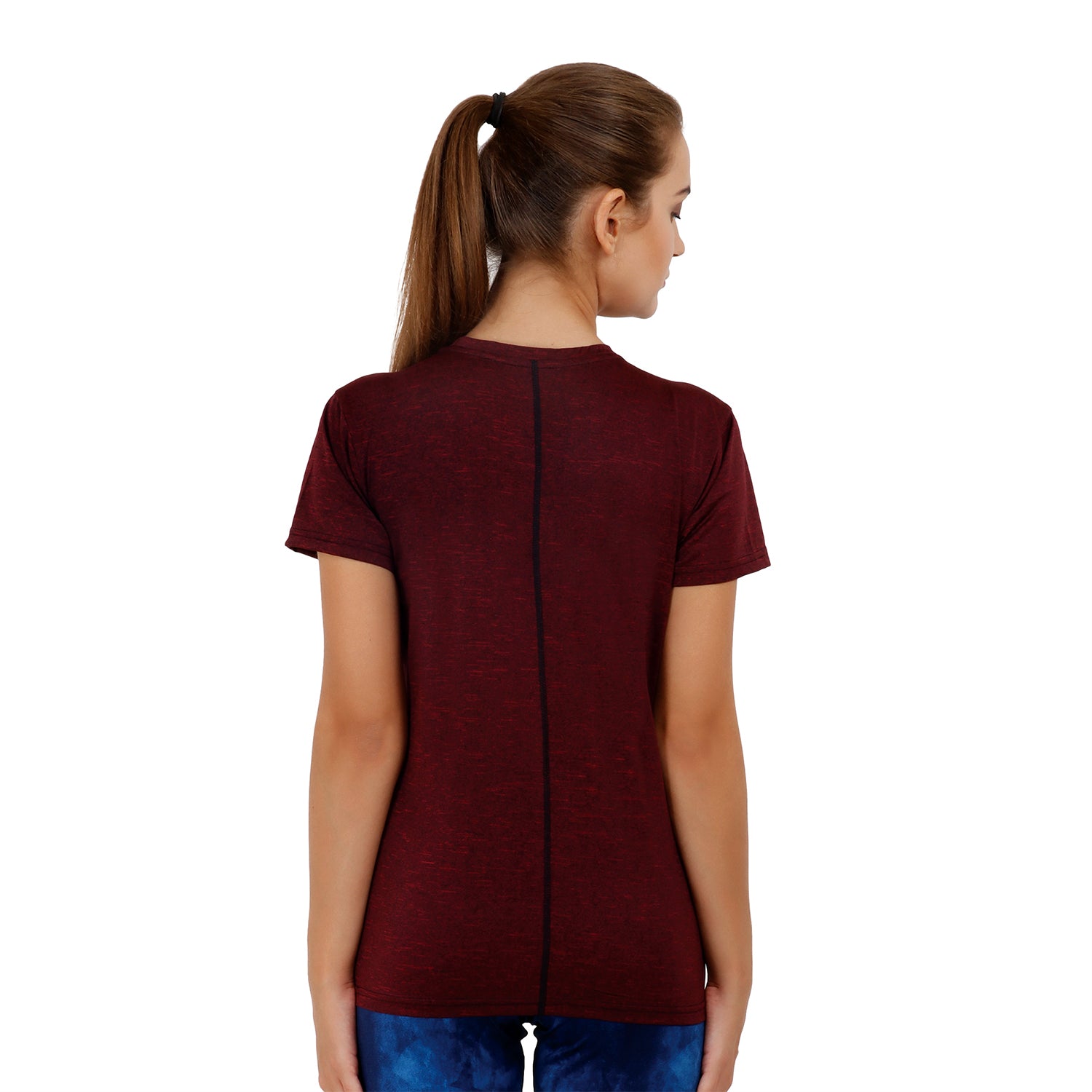 Womens Ray Tshirt (Maroon) Loose Fit - skulptz