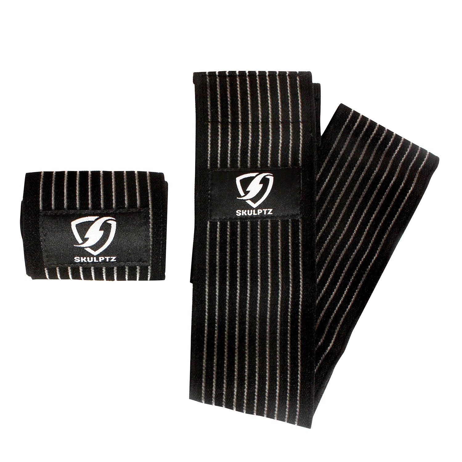 Lunar Series Light Weight Knee Wraps Black - skulptz