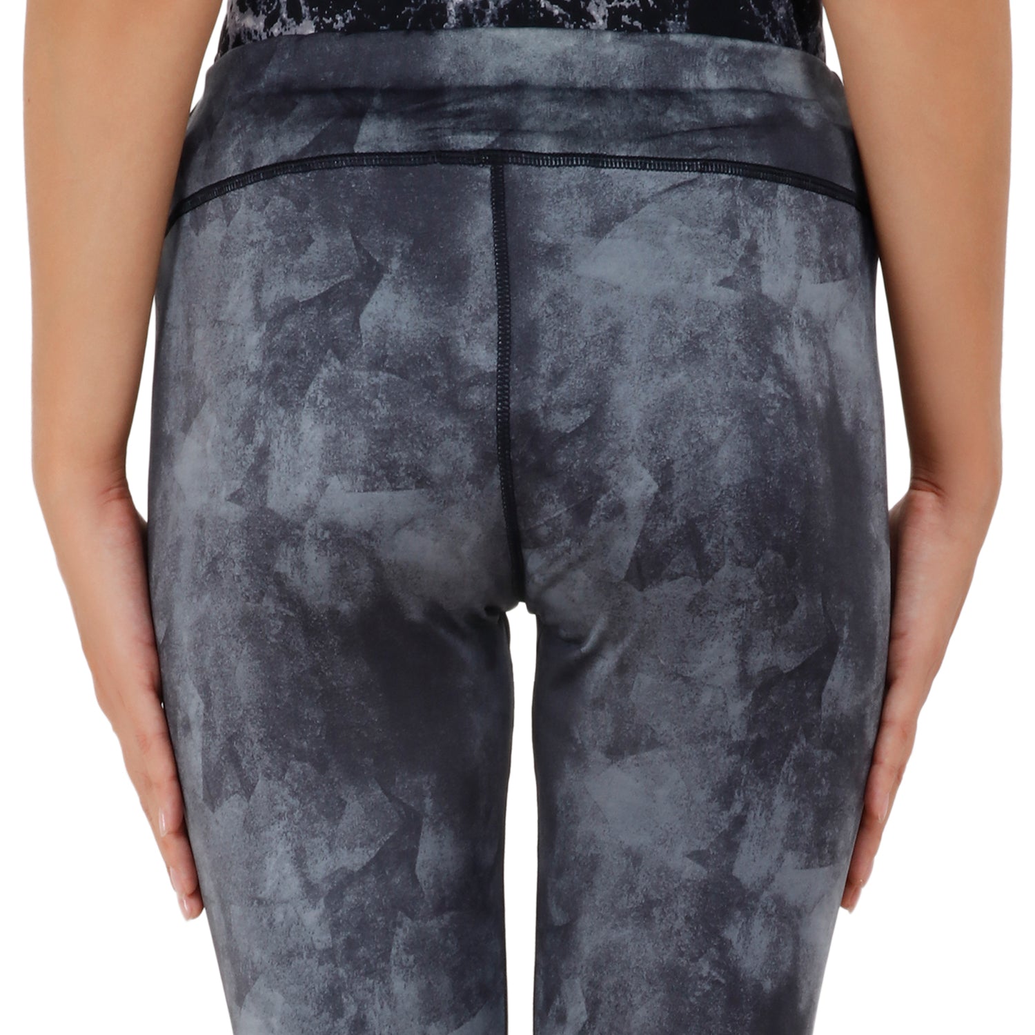 Womens Printed Tights Black - skulptz