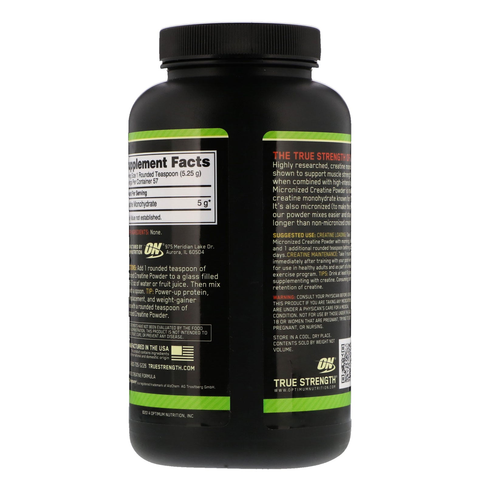 Optimum Nutrition Micronized Creatine Powder - skulptz
