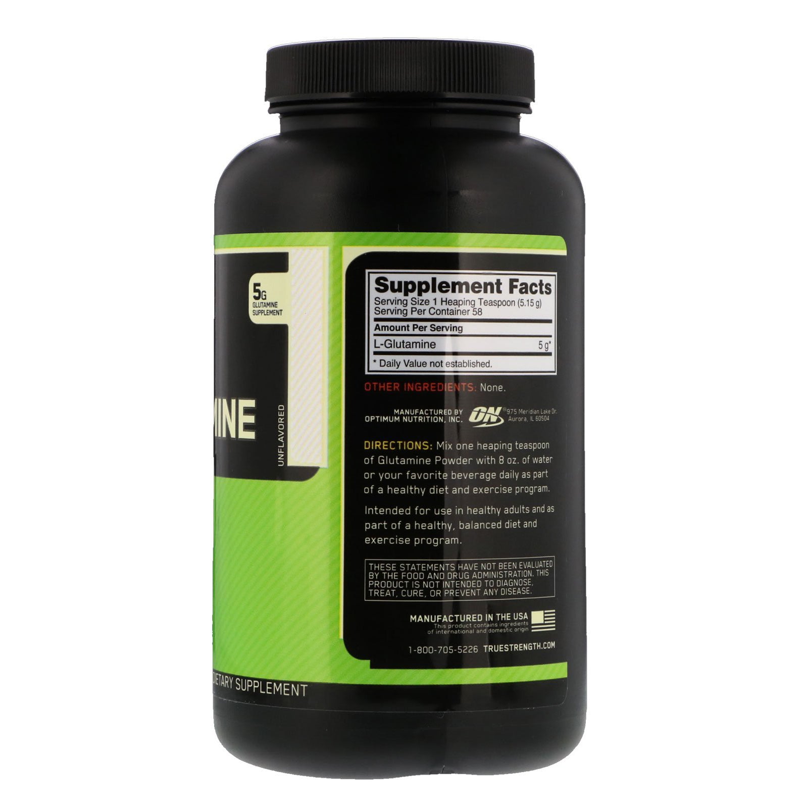 Optimum Nutrition (ON) Glutamine - skulptz