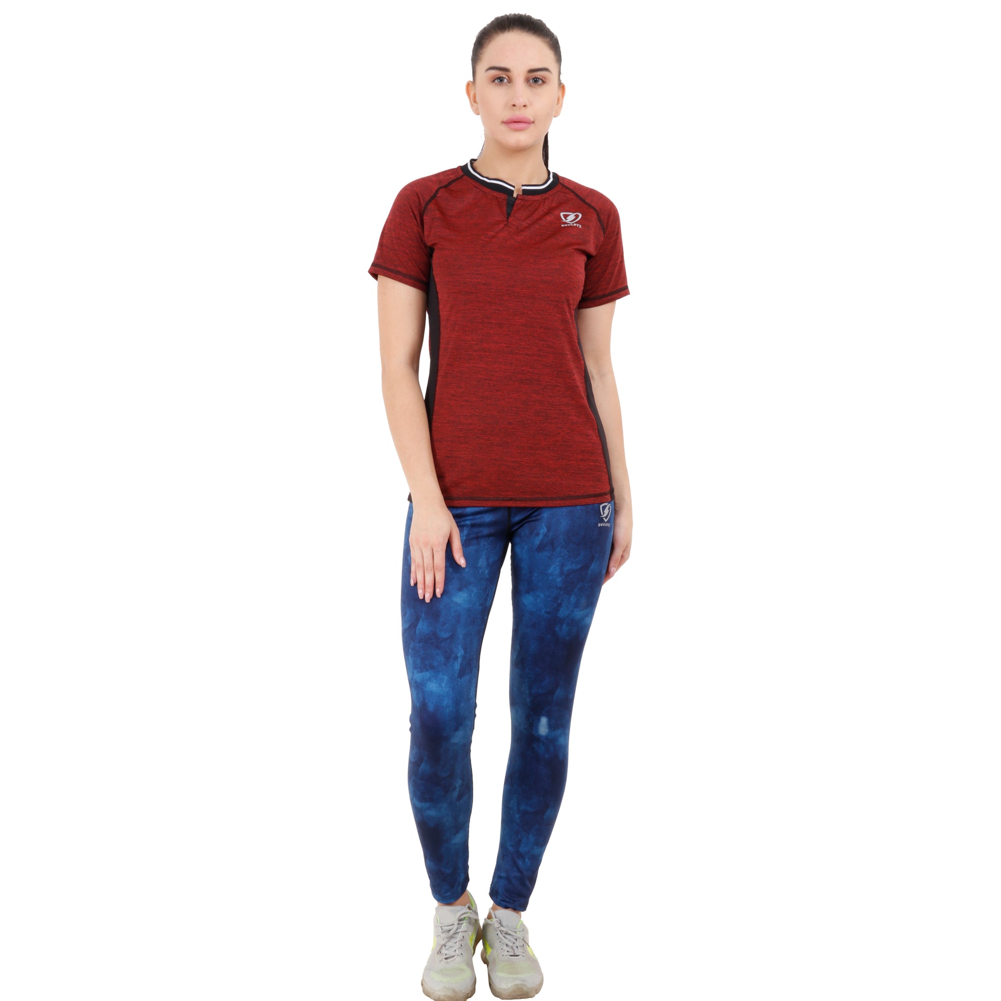 Womens Invincible Tshirt (Red) - skulptz