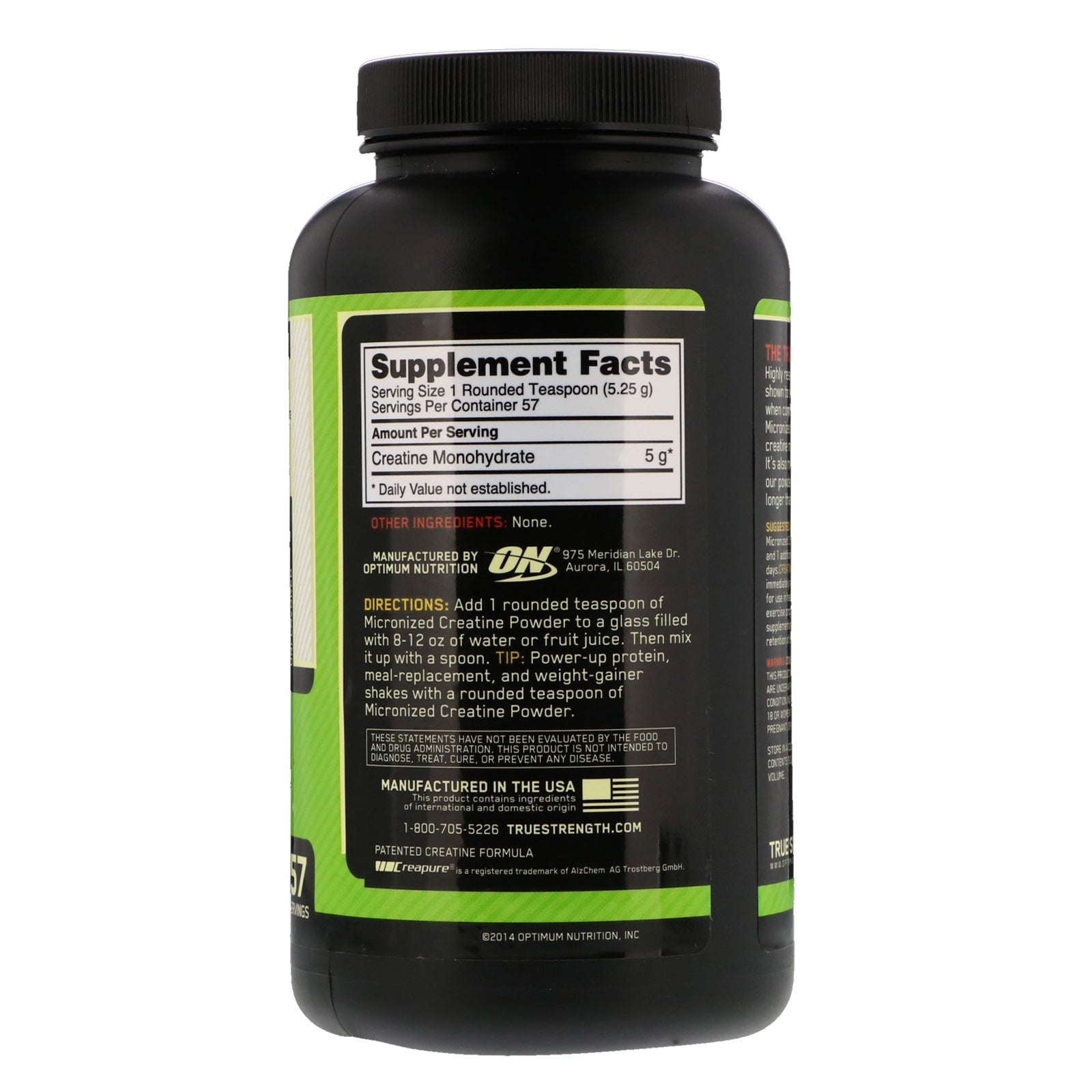 Optimum Nutrition Micronized Creatine Powder - skulptz