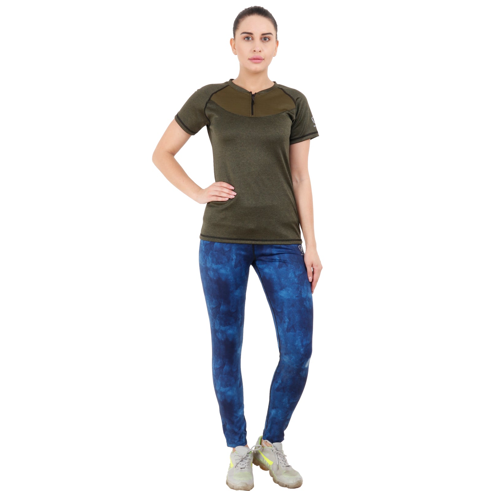Womens Tron Tshirt (Olive) - skulptz
