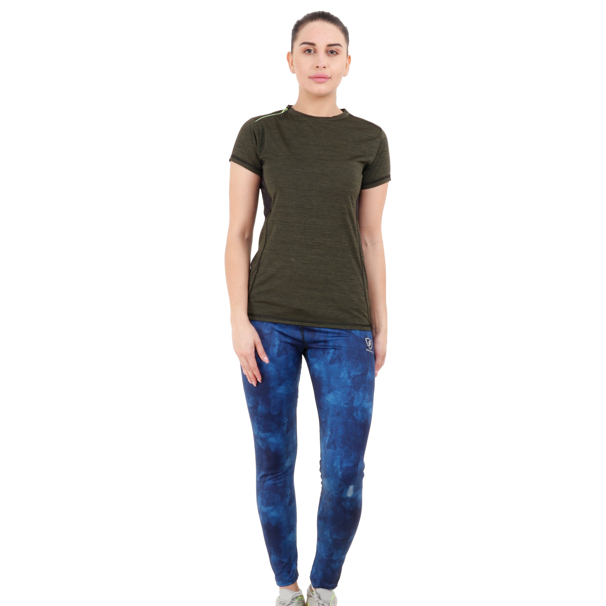Womens Explore Tshirt (Olive) - skulptz