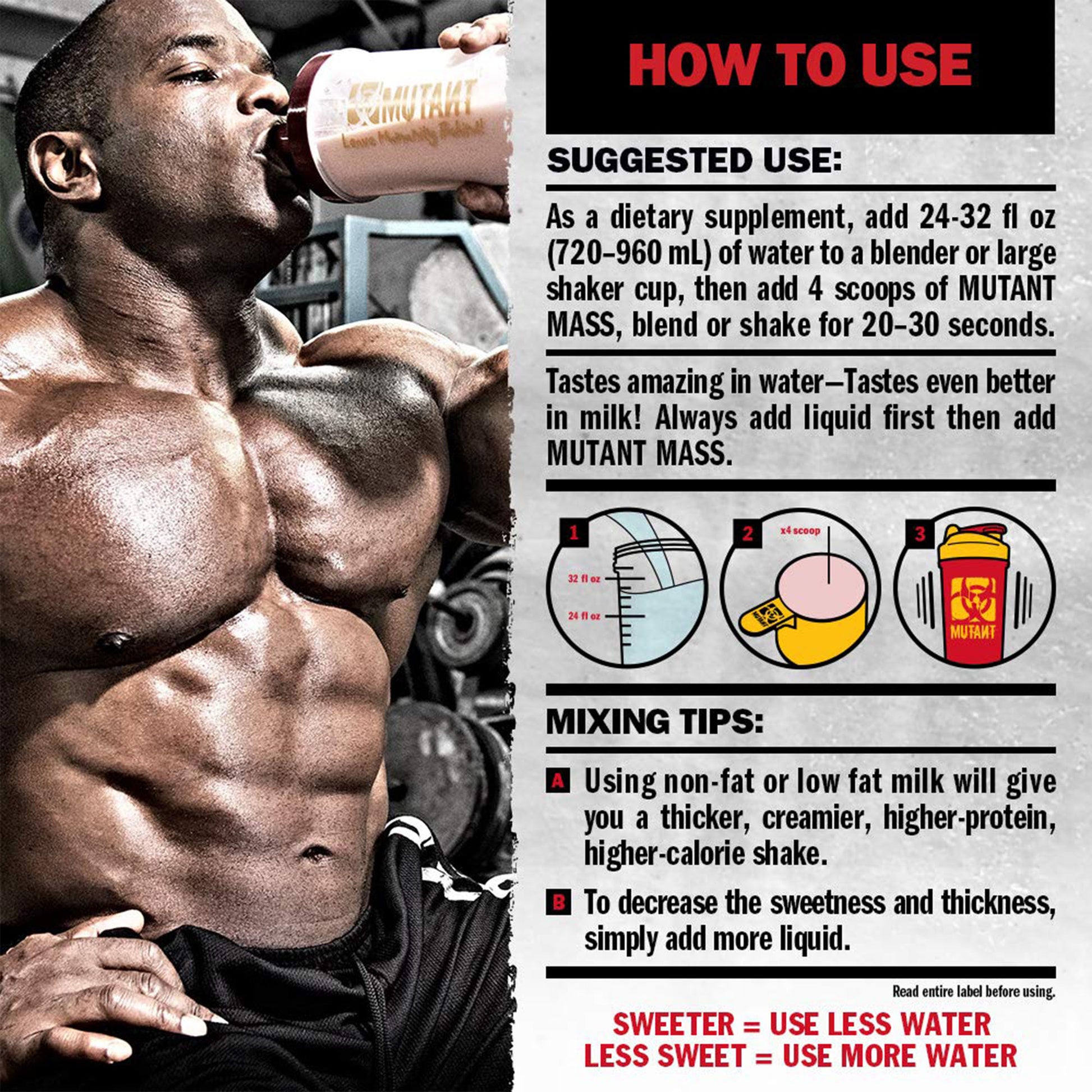 Mutant Muscle Mass Gainer 5 lb - skulptz