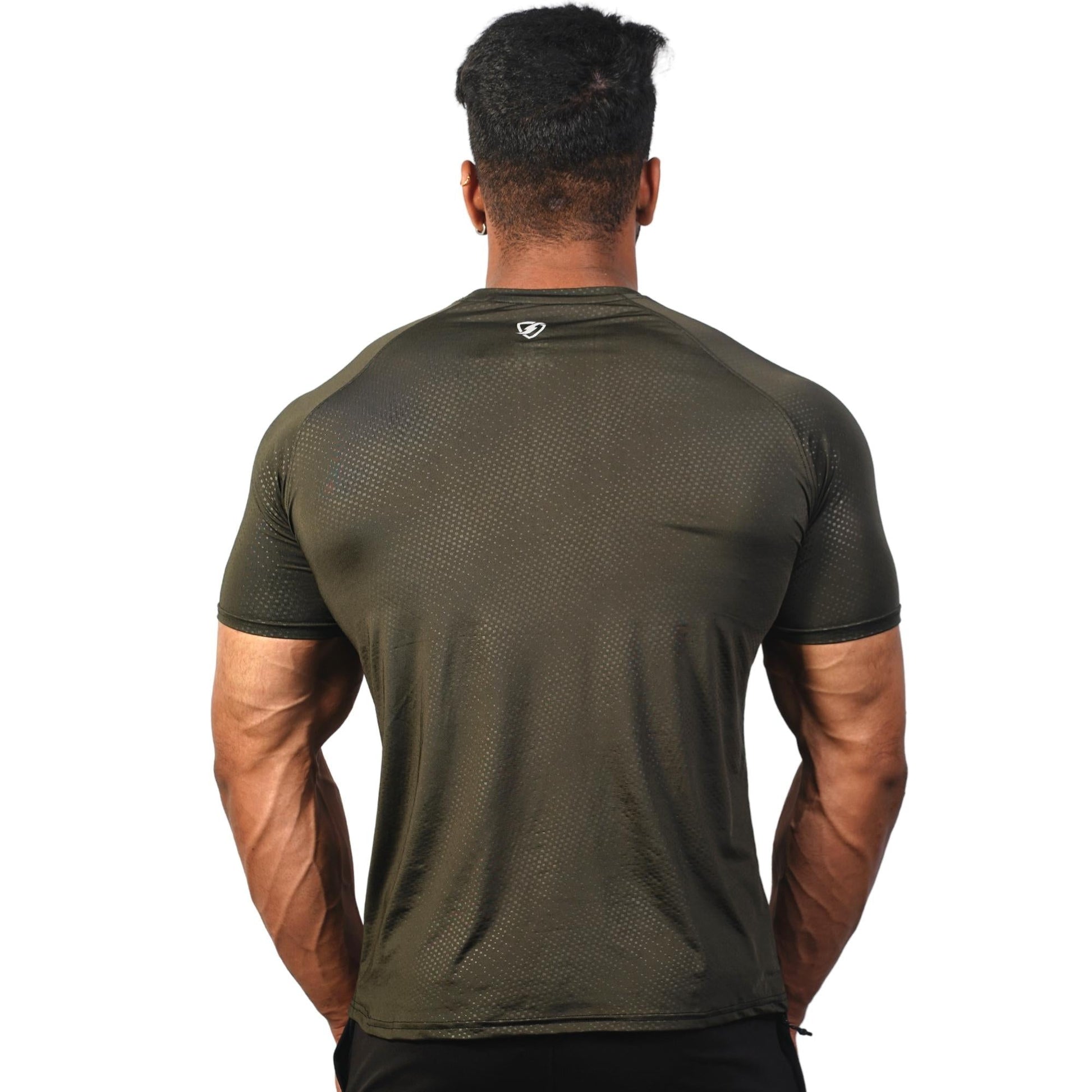 Mens Horizon Tshirt (olive) - skulptz
