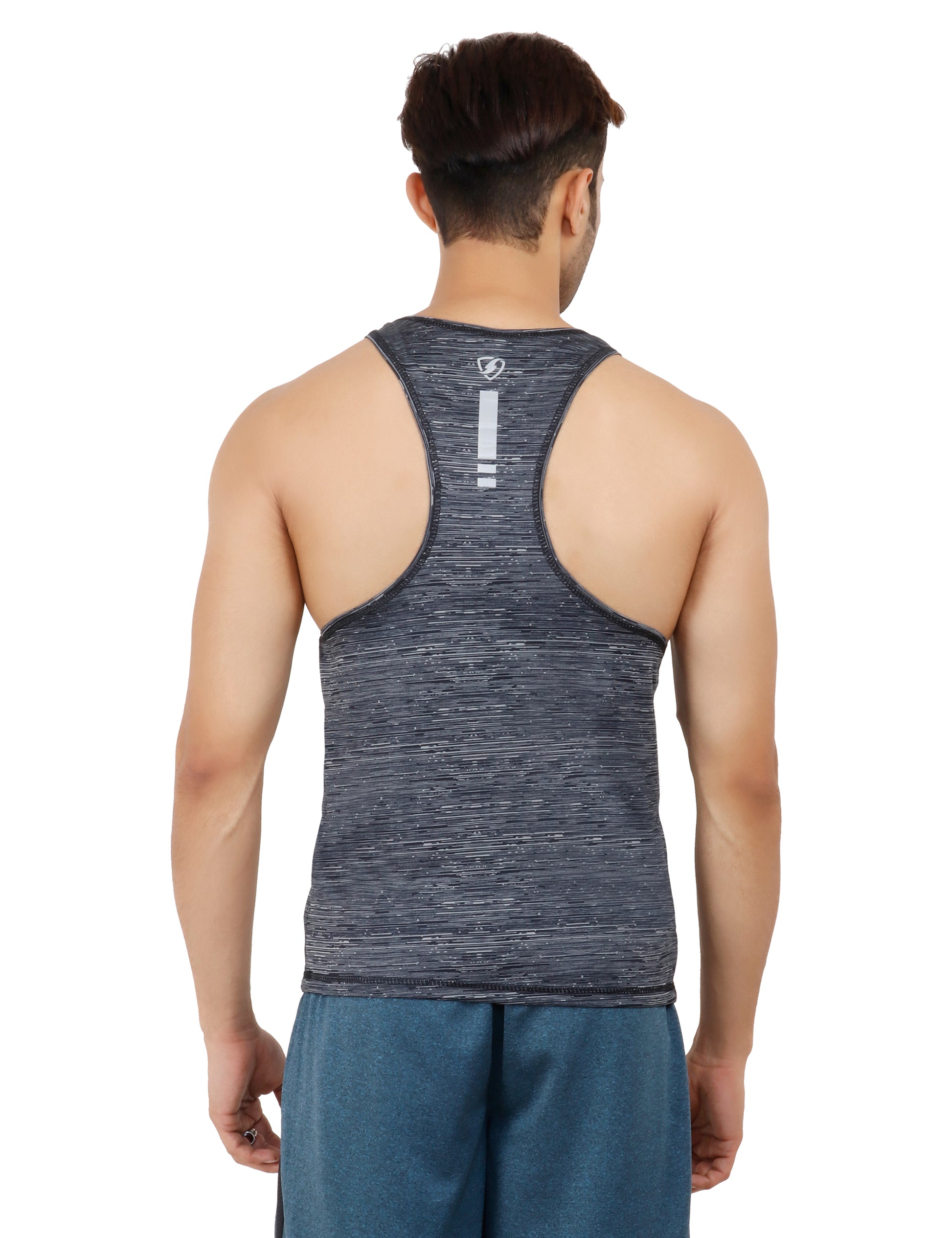 Mens Galaxy Stringer (Black) - skulptz
