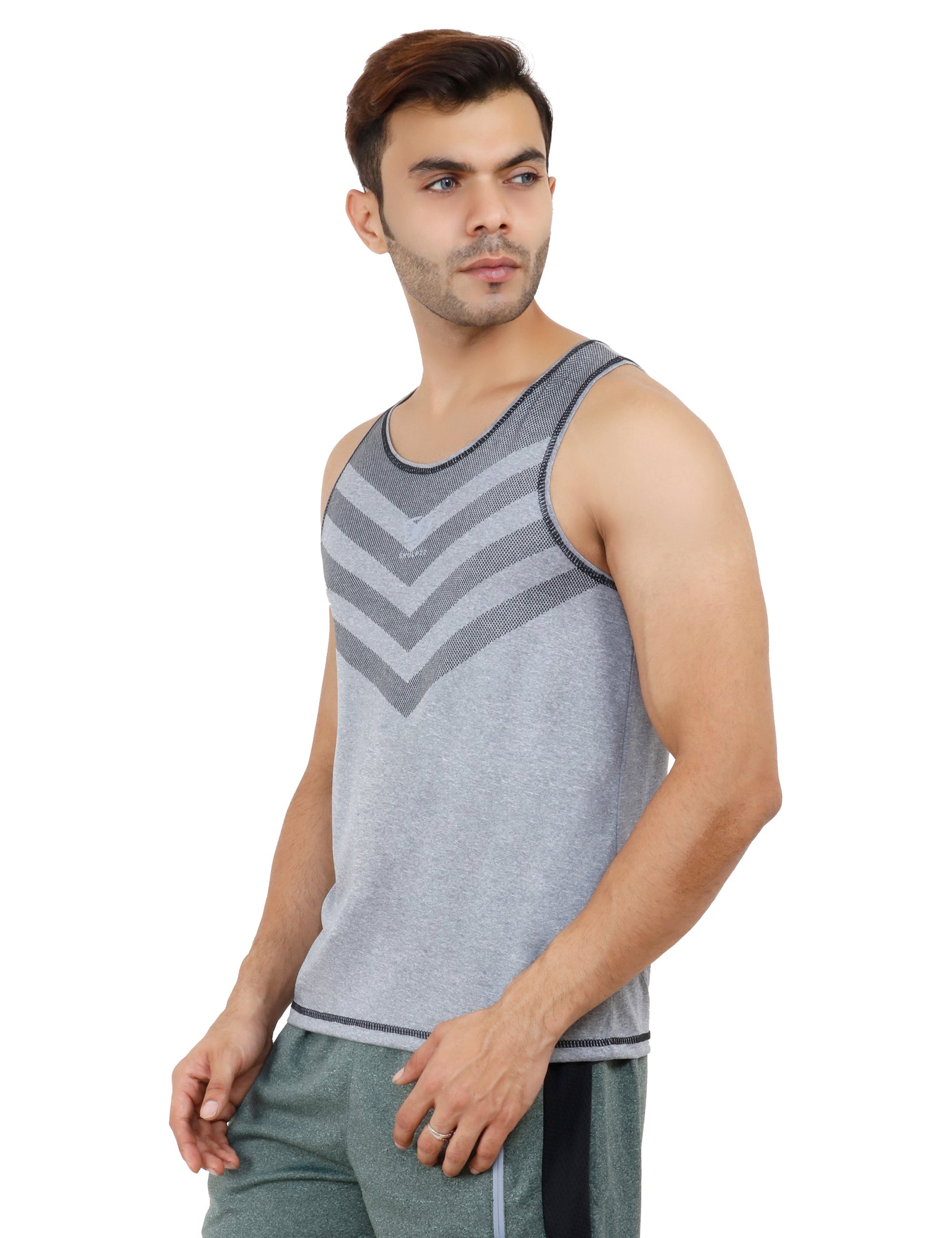 Mens Armour Tank Top (Grey) - skulptz