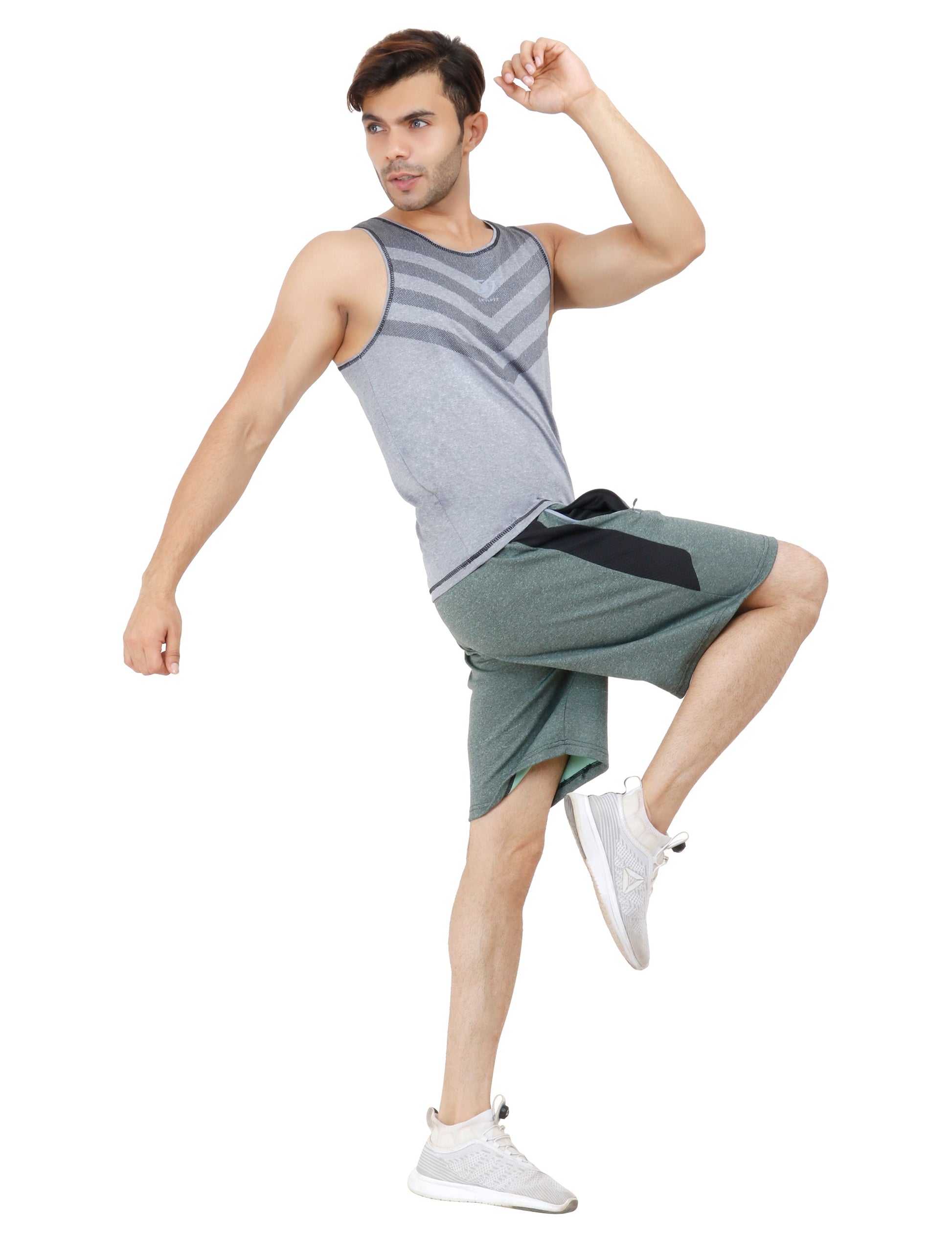 Mens Armour Tank Top (Grey) - skulptz