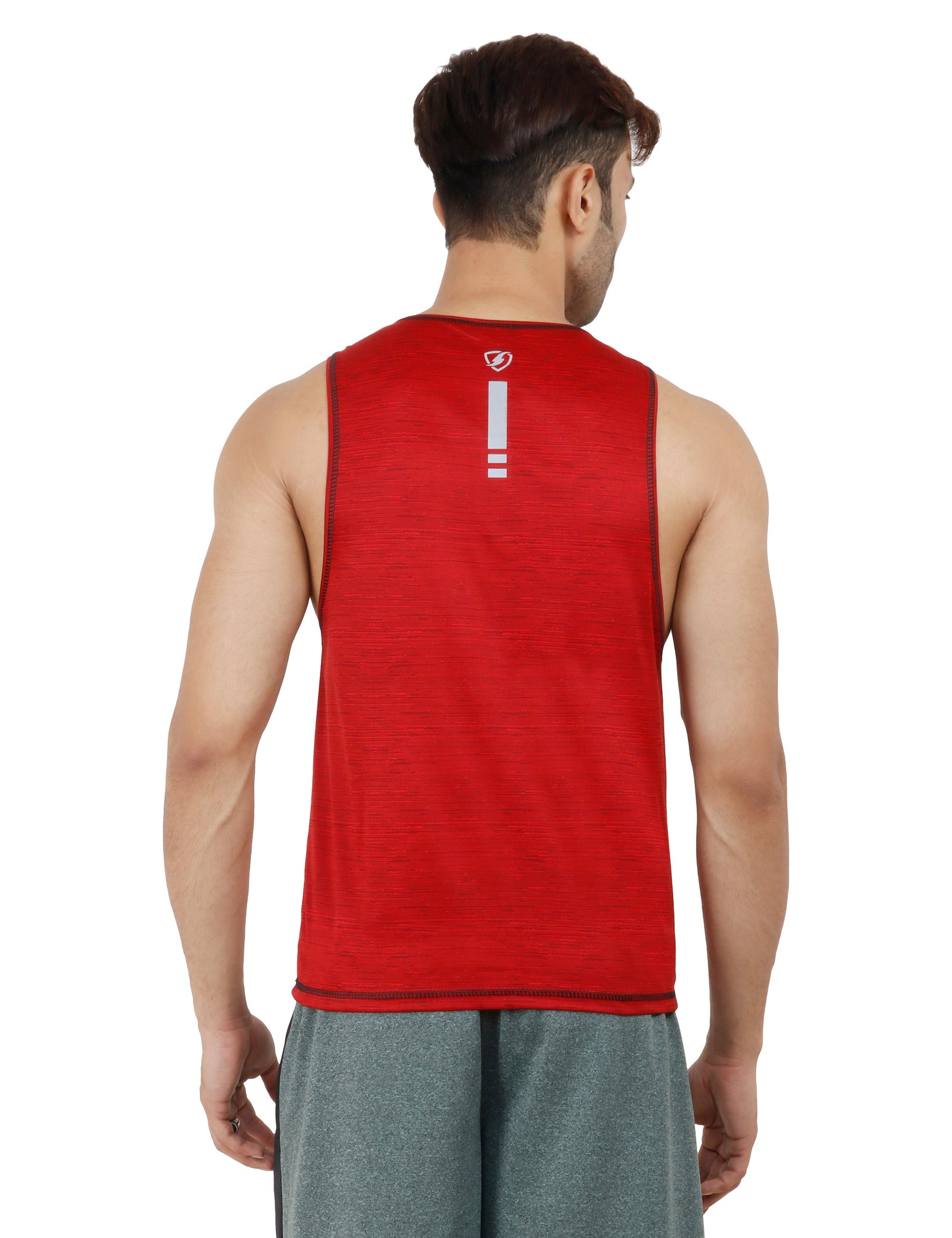 Mens Galaxy Deep Tank (Red) - skulptz