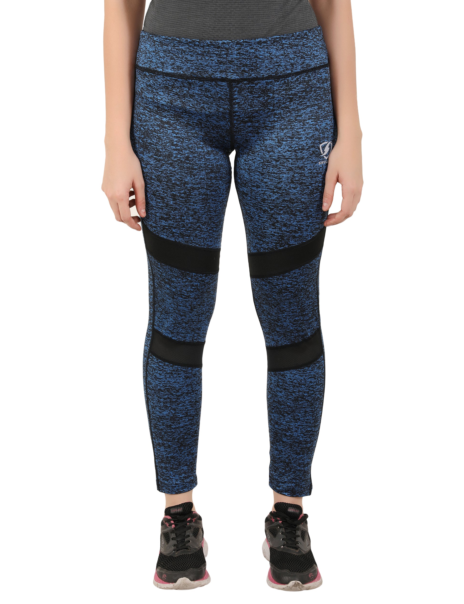 Womens Mish Mash Tights Blue - skulptz