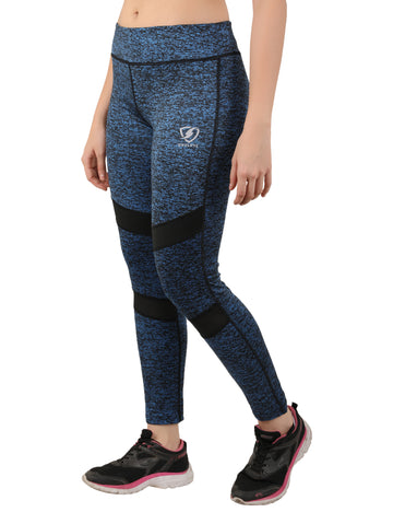 Womens Mish Mash Tights Blue