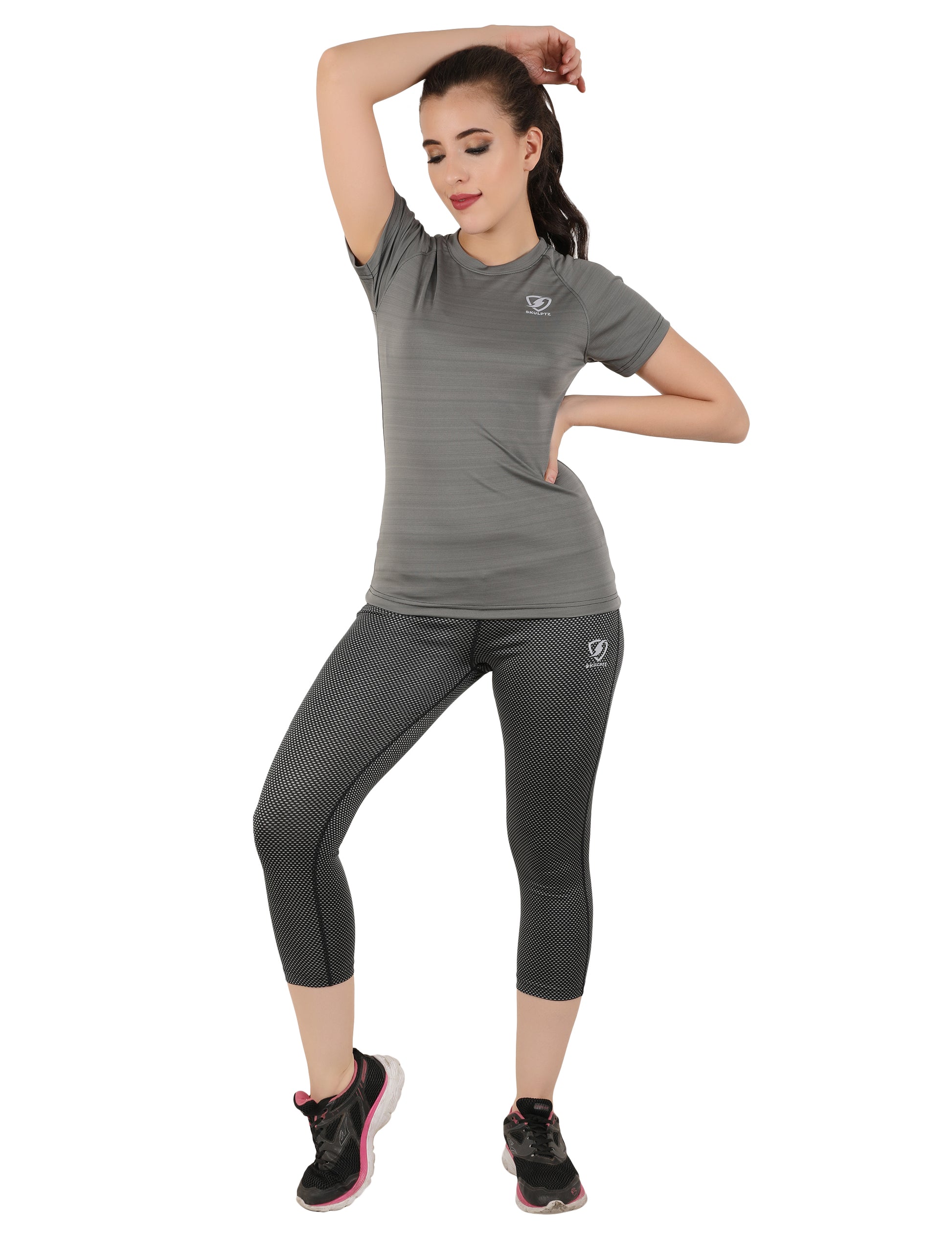 Womens Stellar Tshirt (Grey) - skulptz