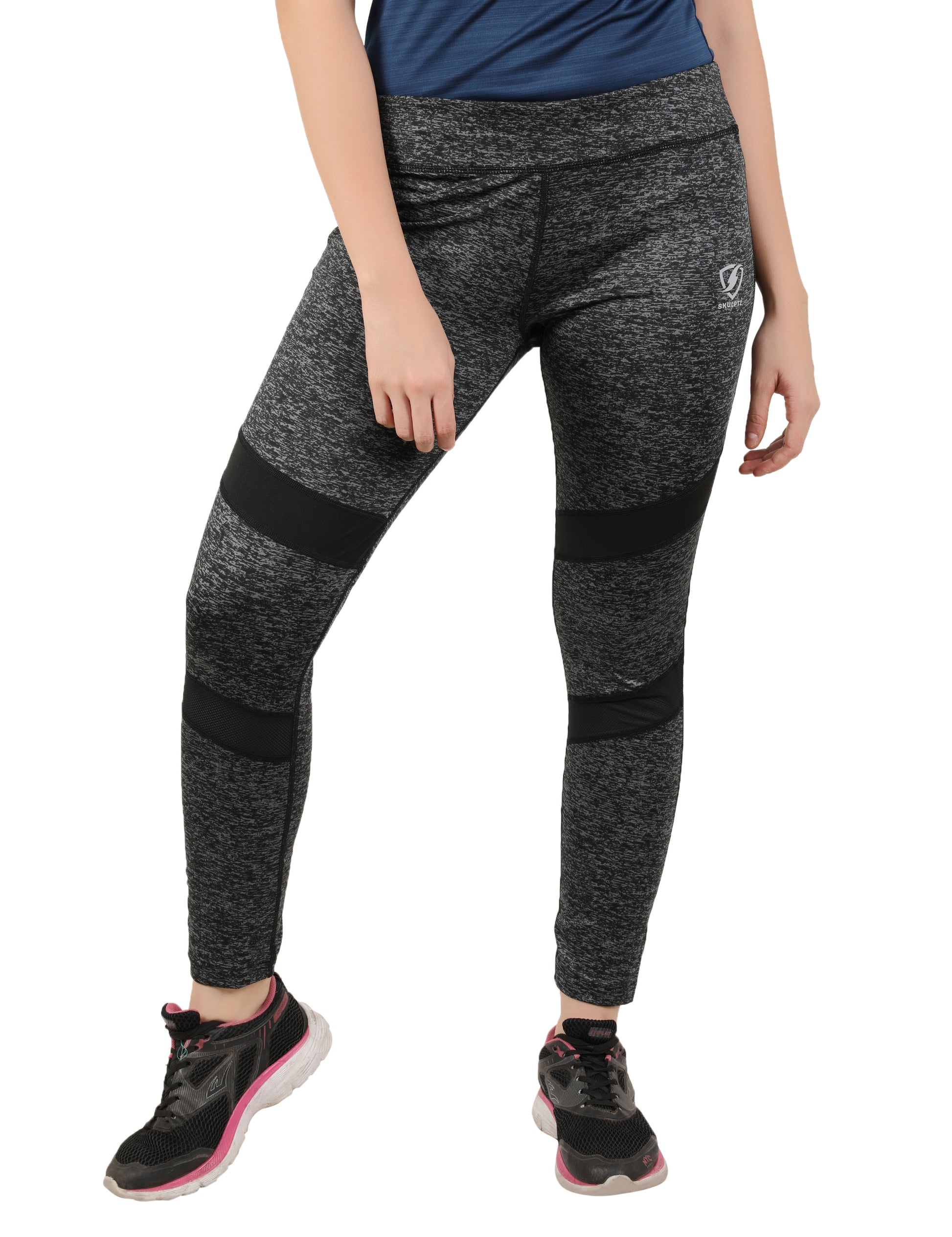 Womens Mish Mash Tights Black - skulptz