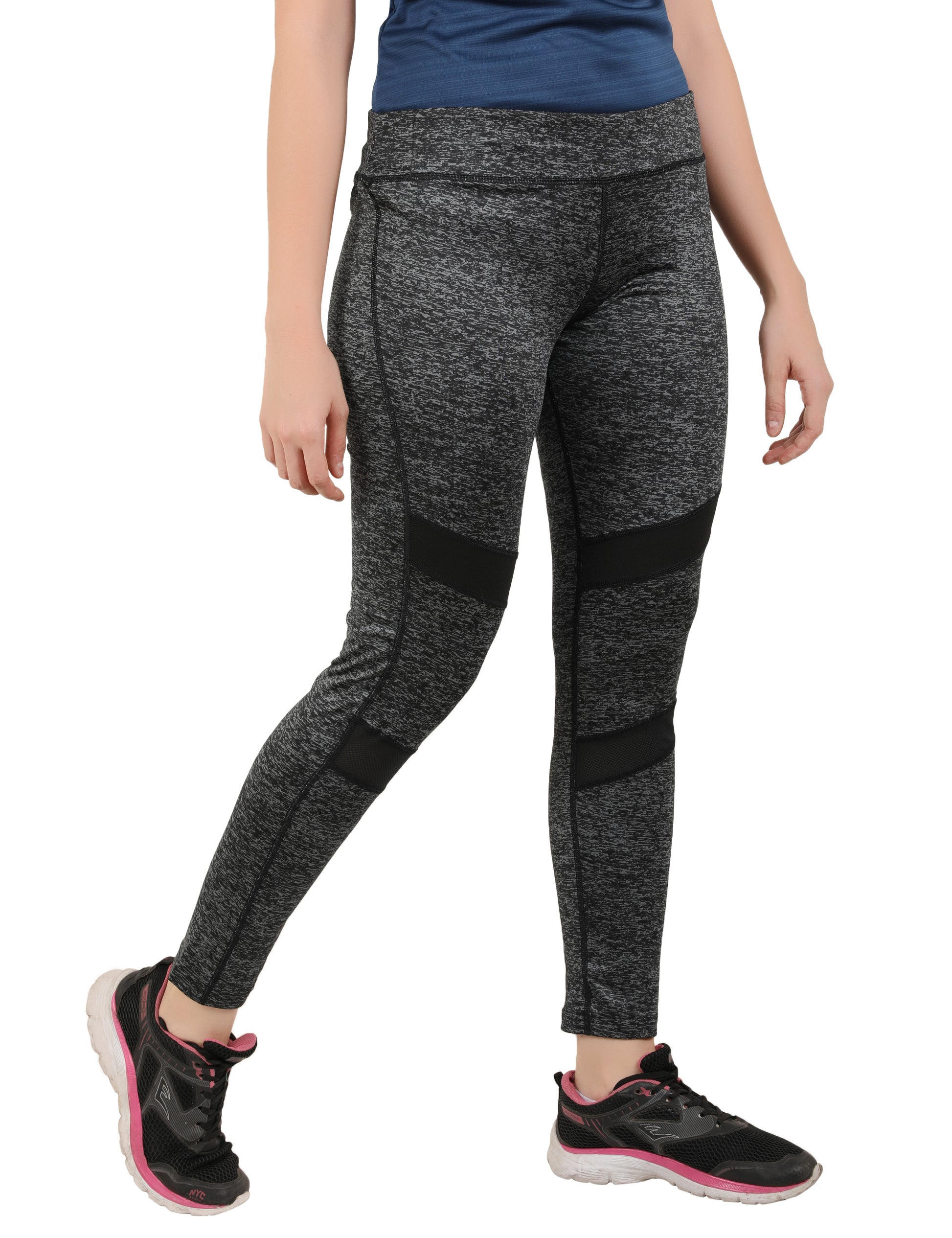 Womens Mish Mash Tights Black - skulptz