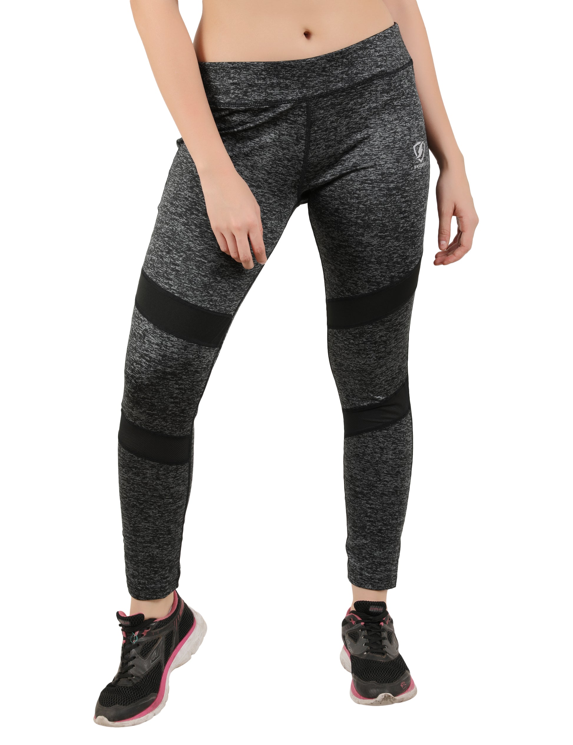 Womens Mish Mash Tights Black - skulptz