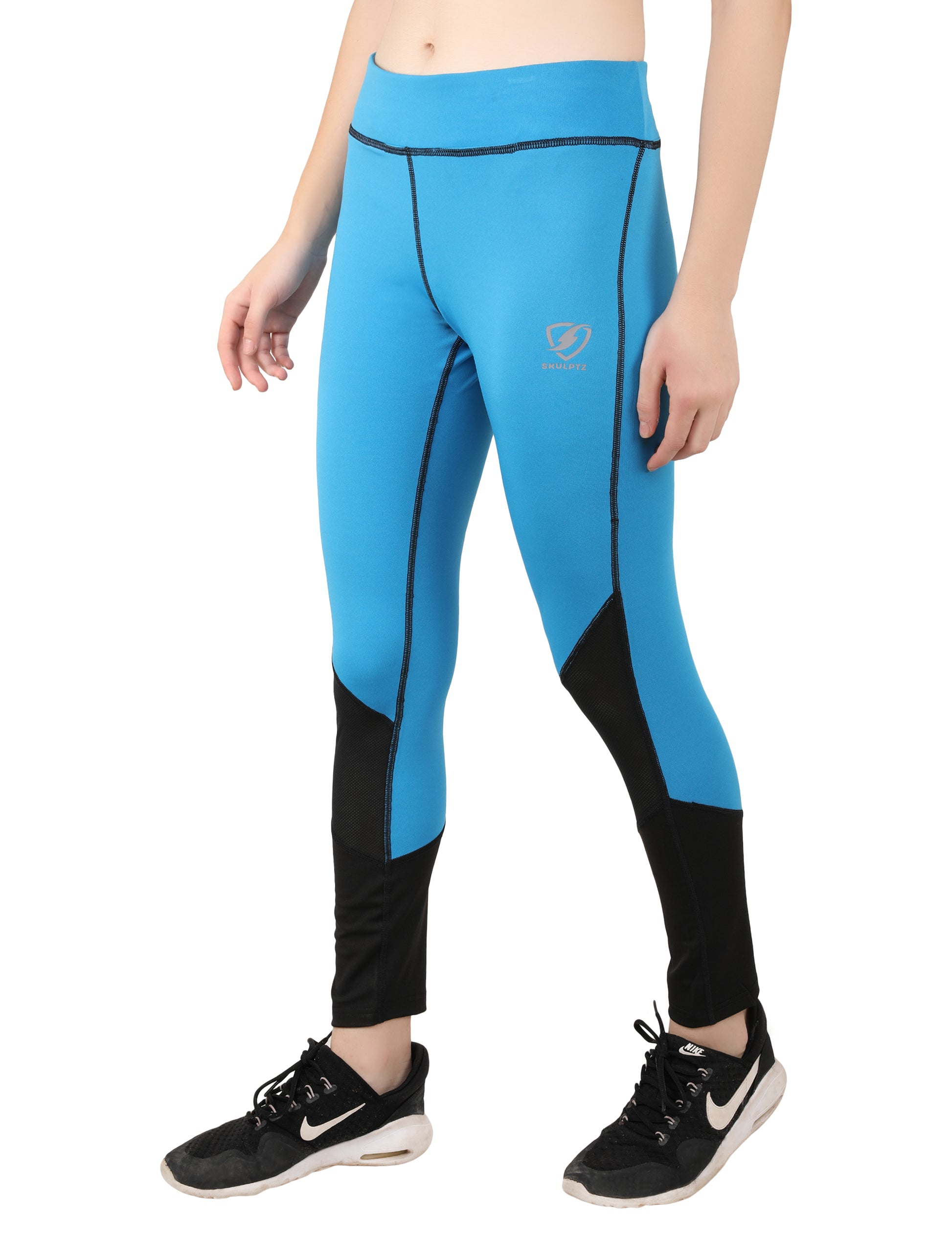Womens Lumos Tights Blue - skulptz