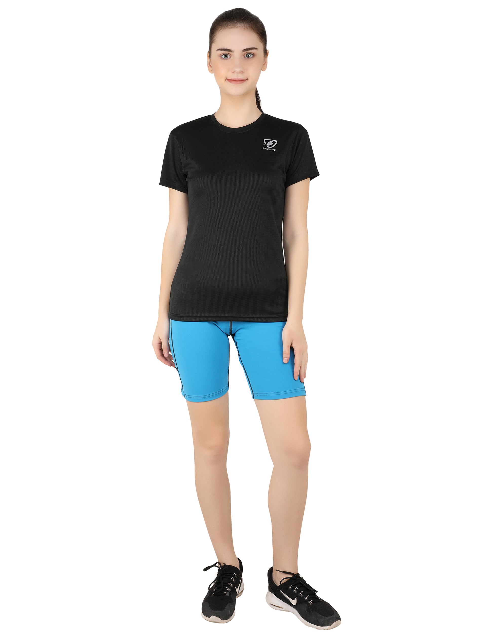 Womens Lit Shorts Blue - skulptz