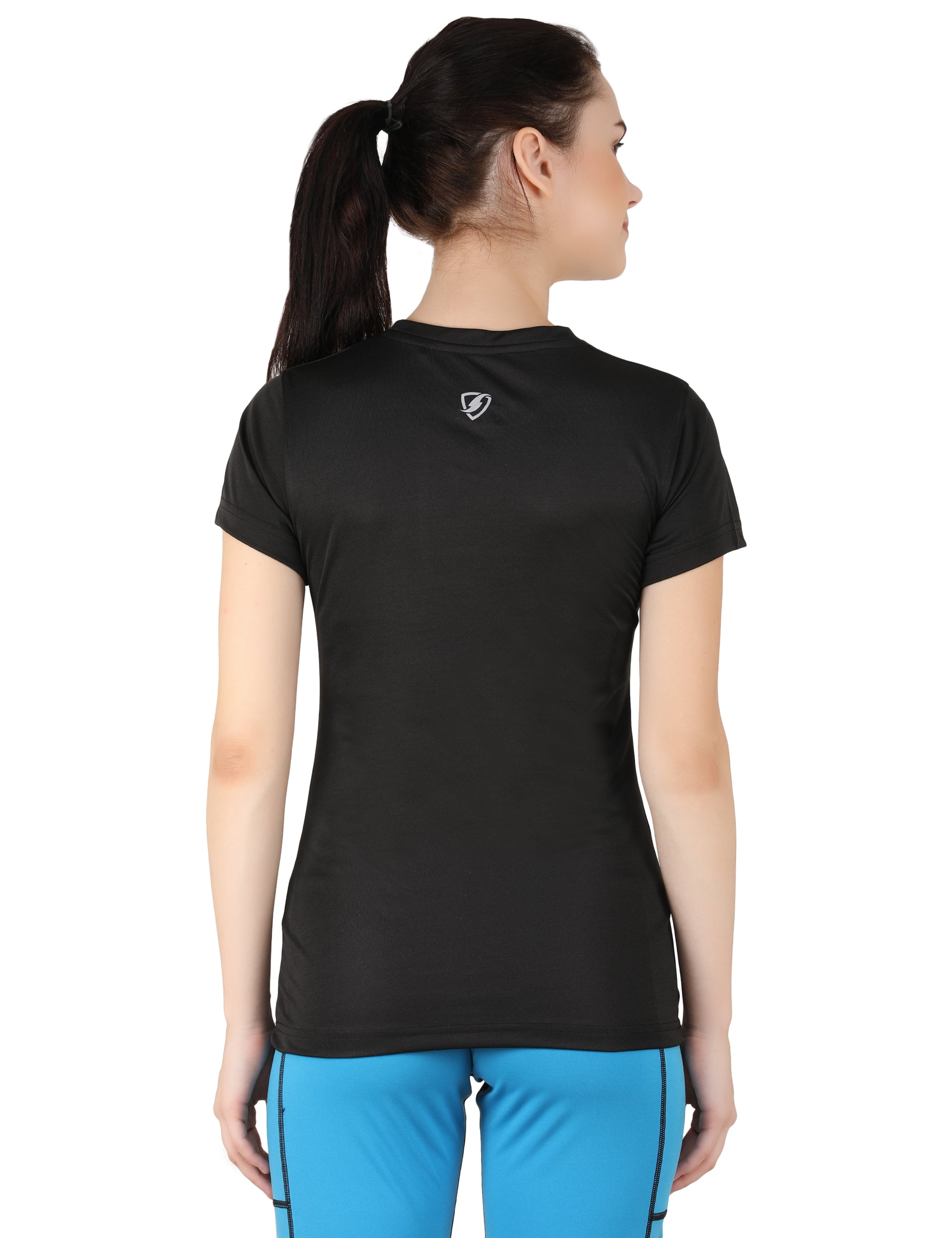 Womens Block Tshirt (Black) - skulptz