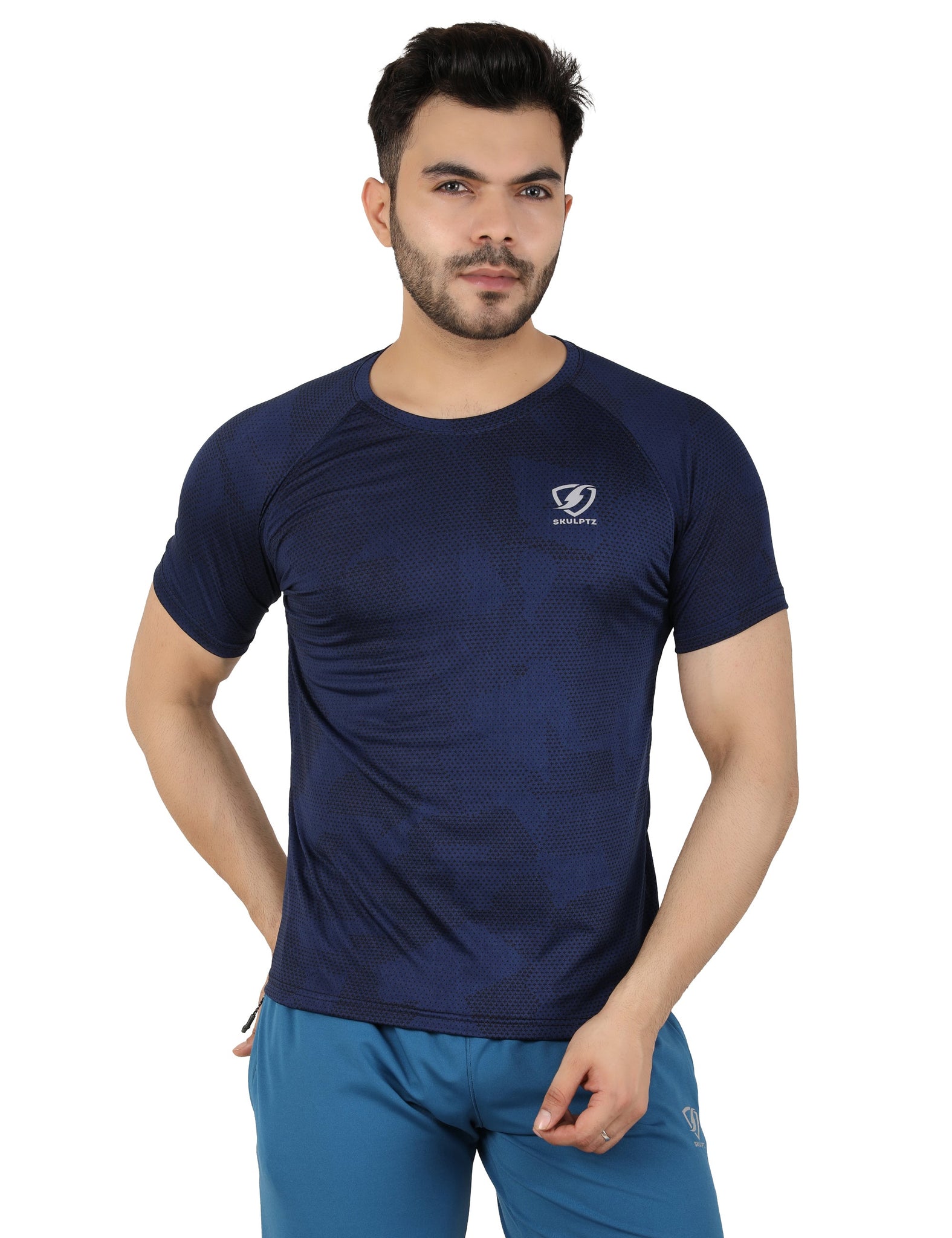 Mens Milkyway Tshirt (Blue) - skulptz
