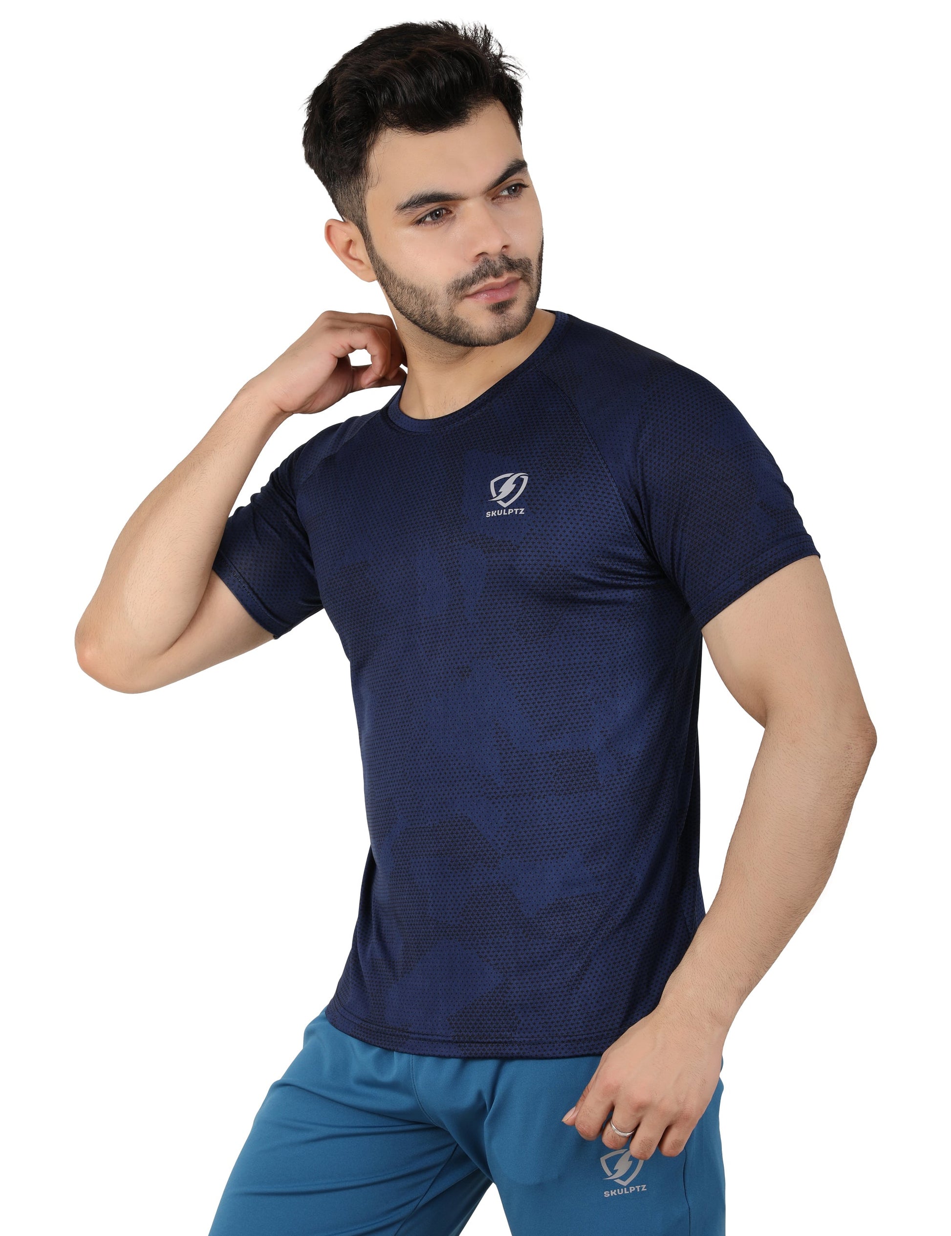 Mens Milkyway Tshirt (Blue) - skulptz