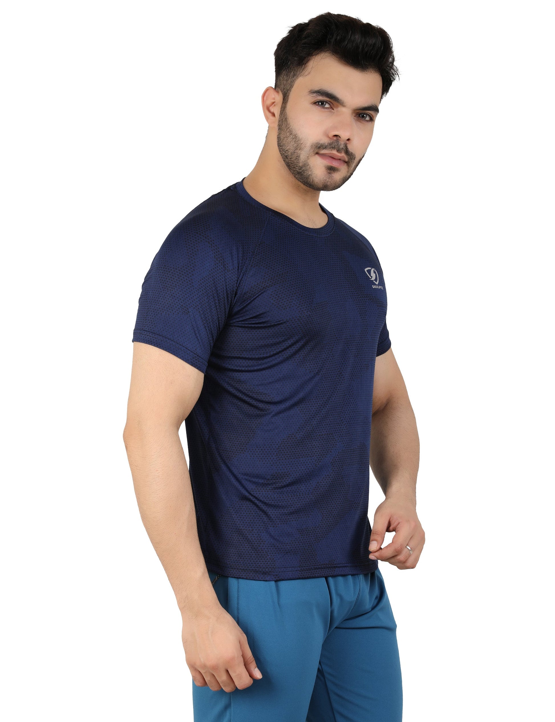 Mens Milkyway Tshirt (Blue) - skulptz