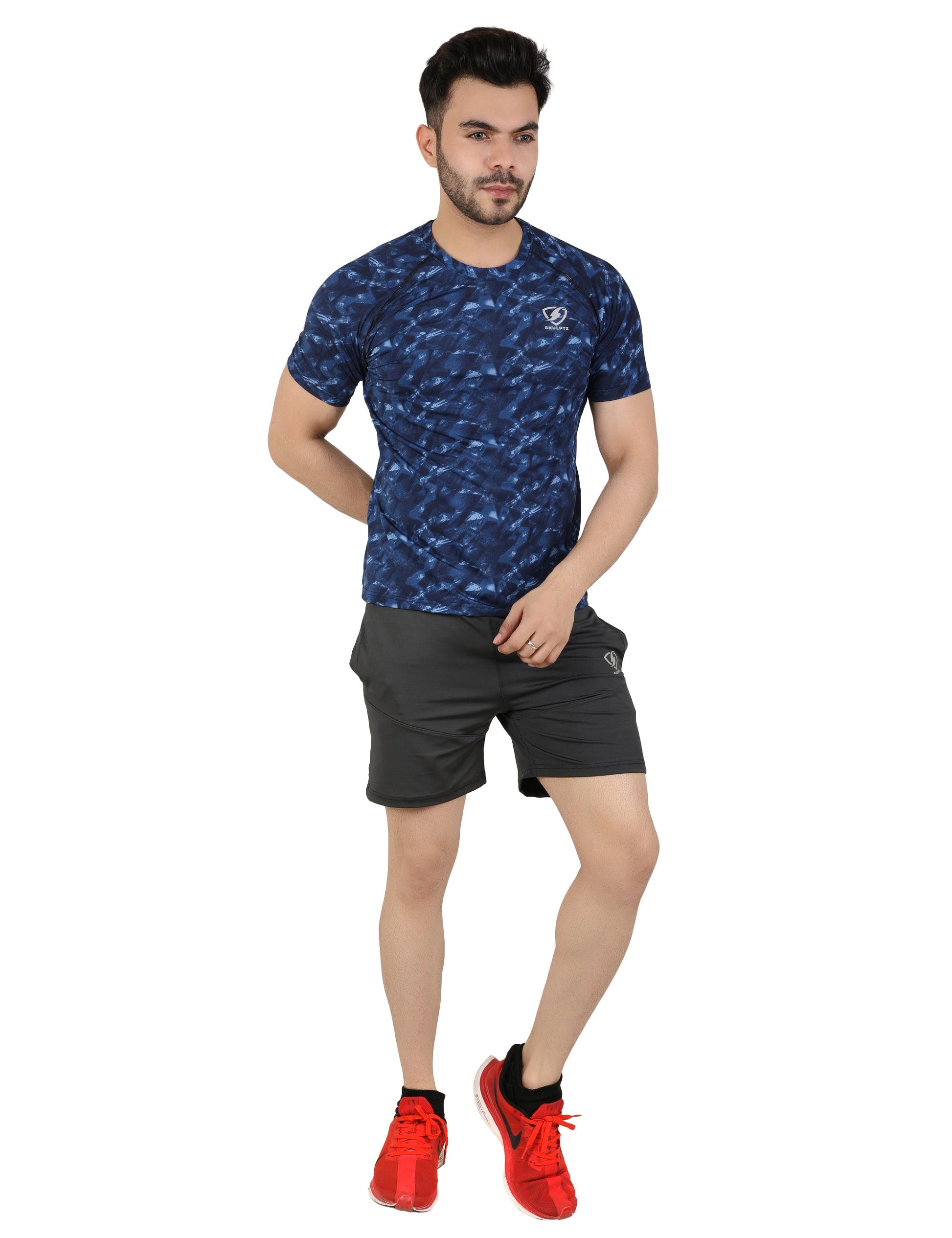 Mens Quantum Tshirt (Blue) - skulptz