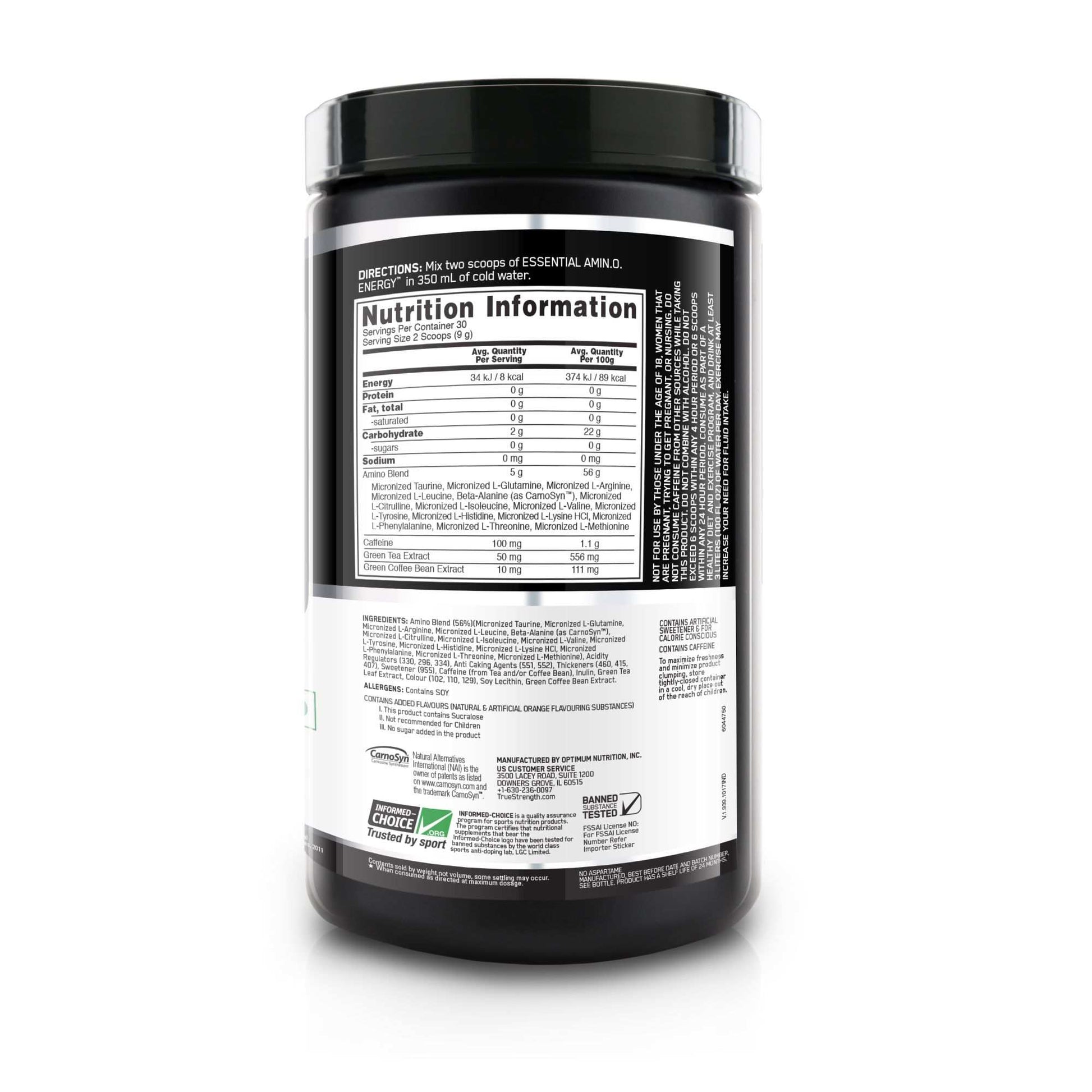 Optimum Nutrition (ON) Amino Energy 0.6 lb - skulptz
