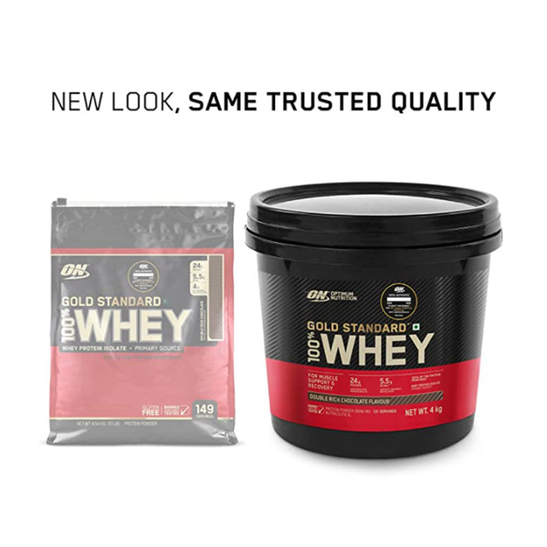 Optimum Nutrition (ON) Gold Standard 100% Whey Protein (8.8 LB / 4KG) - skulptz