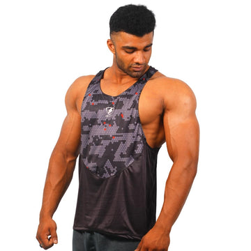 Mens Energy Stringer (Black) - skulptz