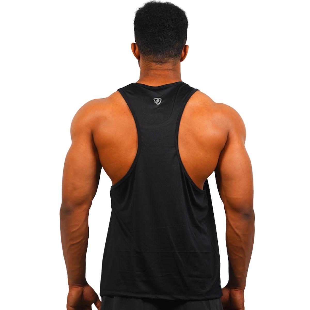 Mens Ripped Stringer (Grey) - skulptz