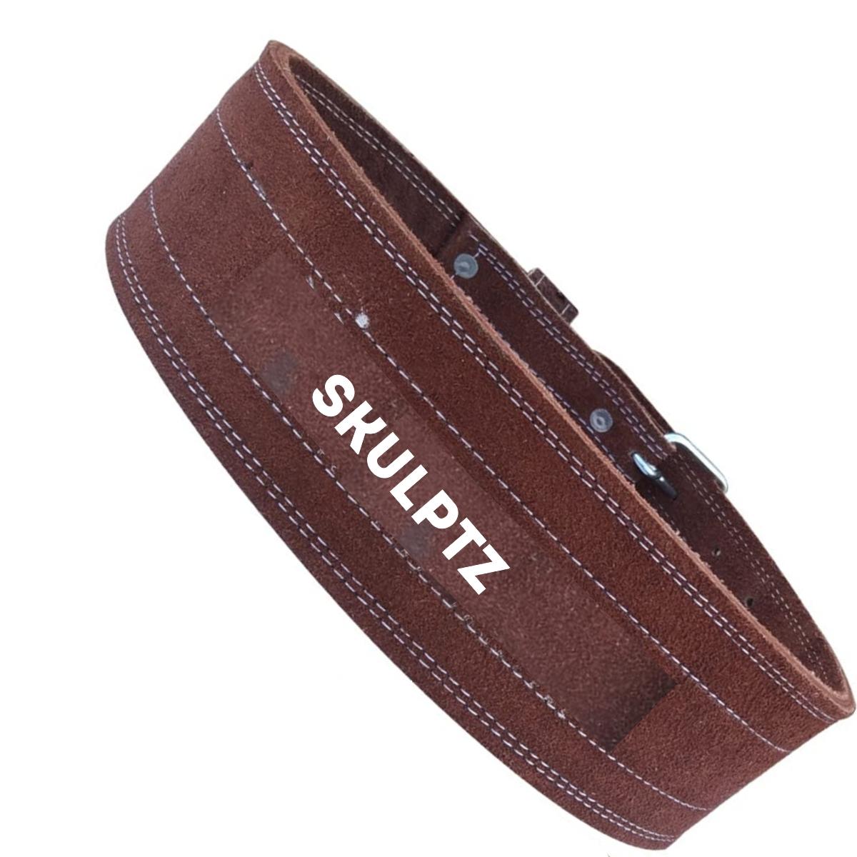 Competition grade Weightlifting & Powerlifting belt 10mm brown - skulptz