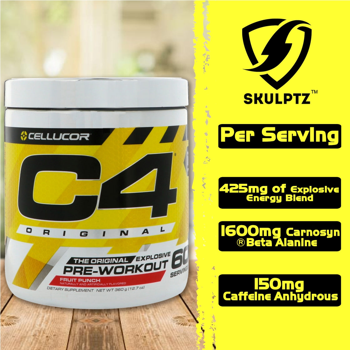 Cellucor C4 Original Pre Workout 0.86 lb - skulptz